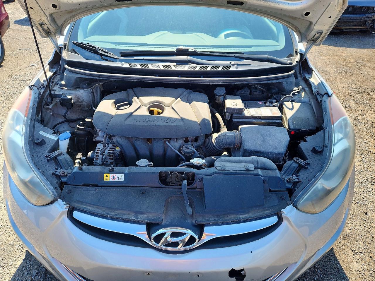 2013 Hyundai Elantra Gls Silver vin: 5NPDH4AE9DH210276