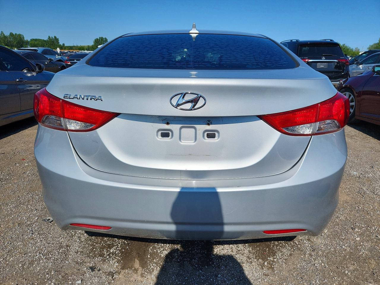 2013 Hyundai Elantra Gls Silver vin: 5NPDH4AE9DH210276