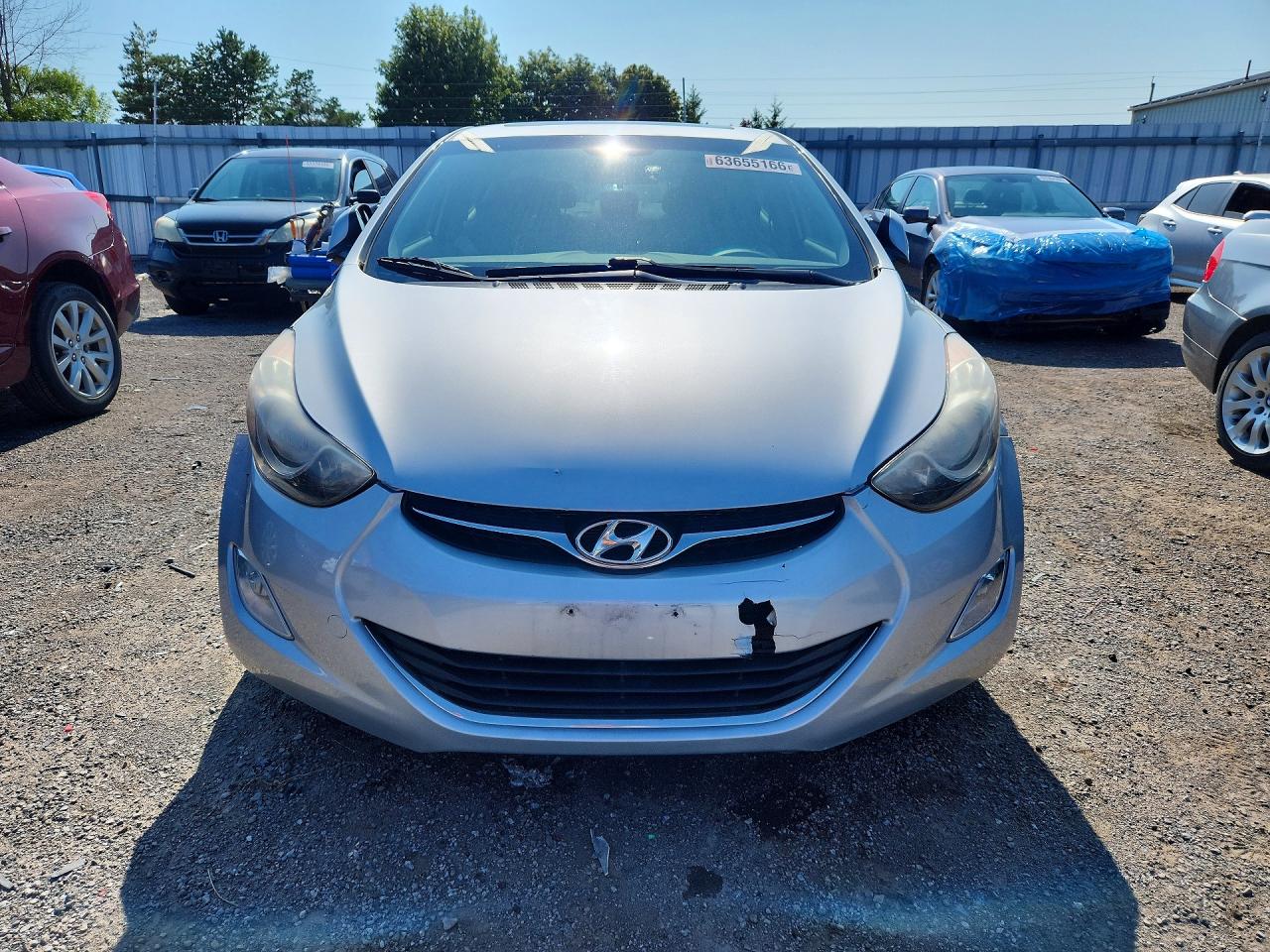 2013 Hyundai Elantra Gls Silver vin: 5NPDH4AE9DH210276