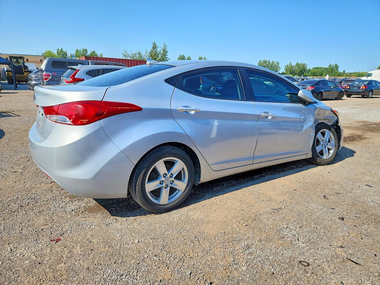 2013 Hyundai Elantra Gls Silver vin: 5NPDH4AE9DH210276