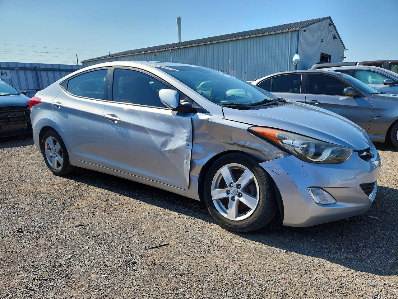2013 Hyundai Elantra Gls Silver vin: 5NPDH4AE9DH210276