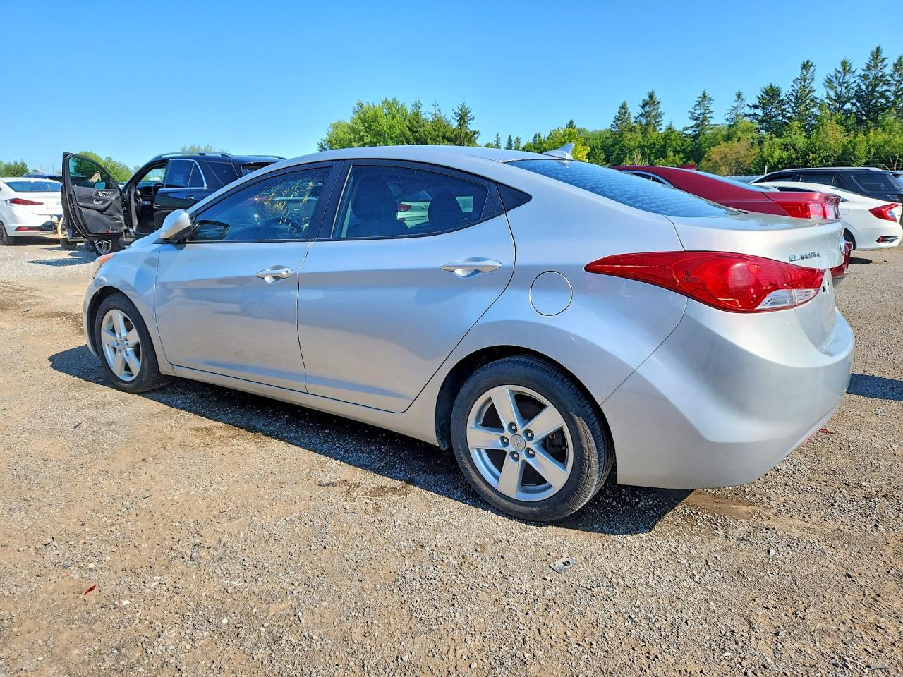 2013 Hyundai Elantra Gls Silver vin: 5NPDH4AE9DH210276
