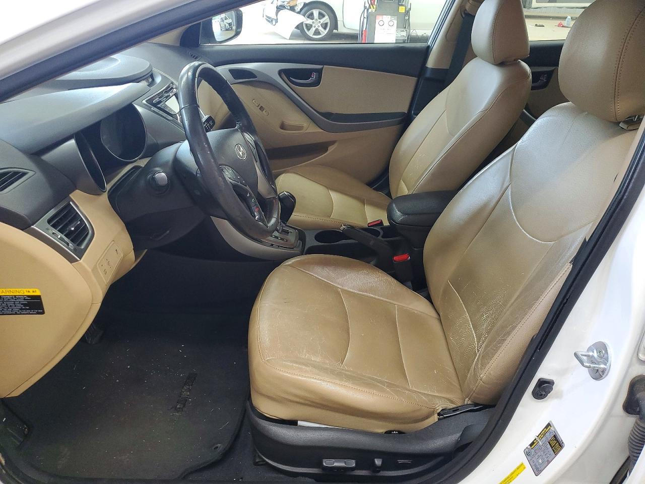 2013 Hyundai Elantra Limited White vin: 5NPDH4AE9DH211640