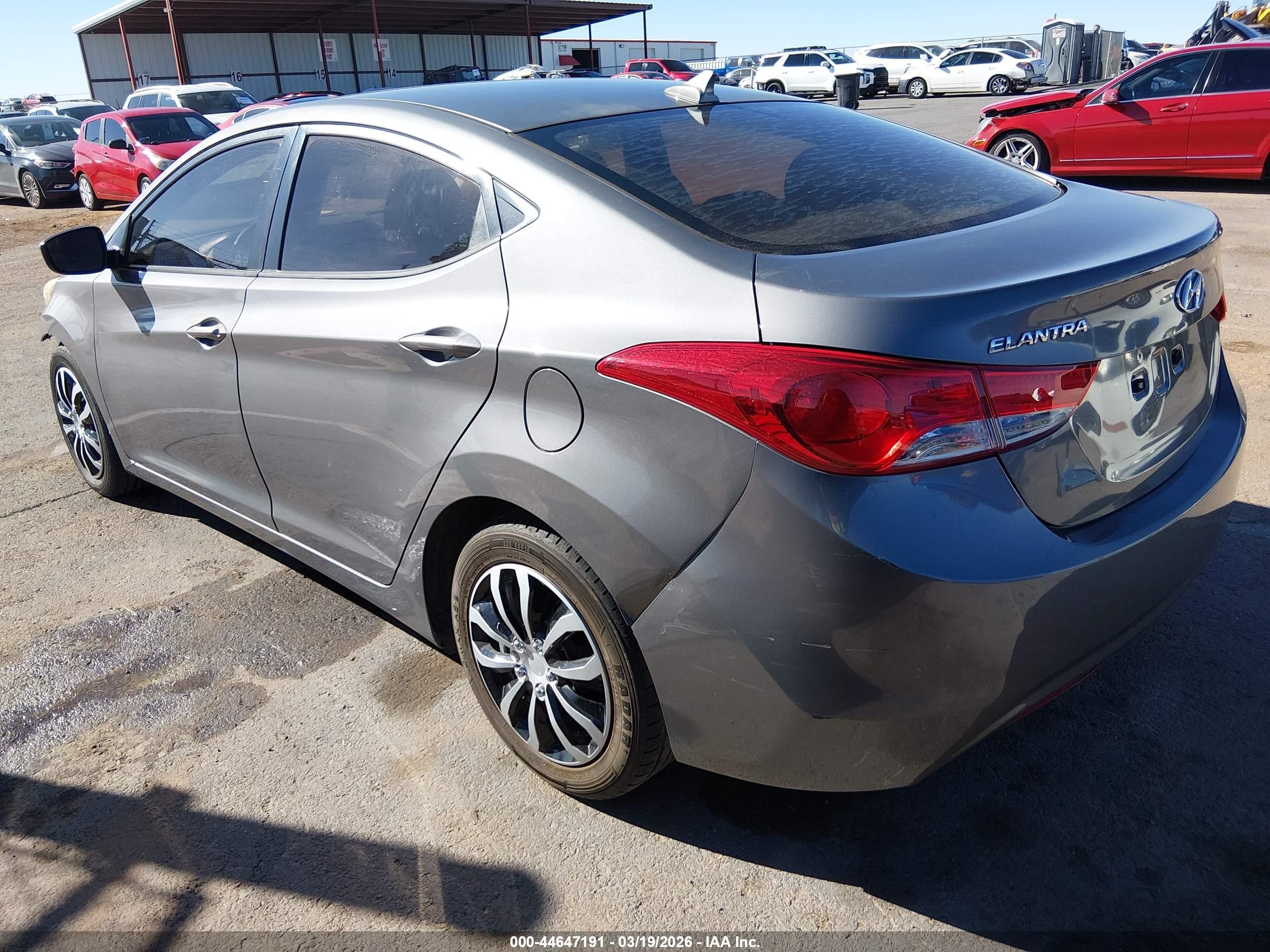 2013 Hyundai Elantra Gls/limited Gray vin: 5NPDH4AE9DH215655