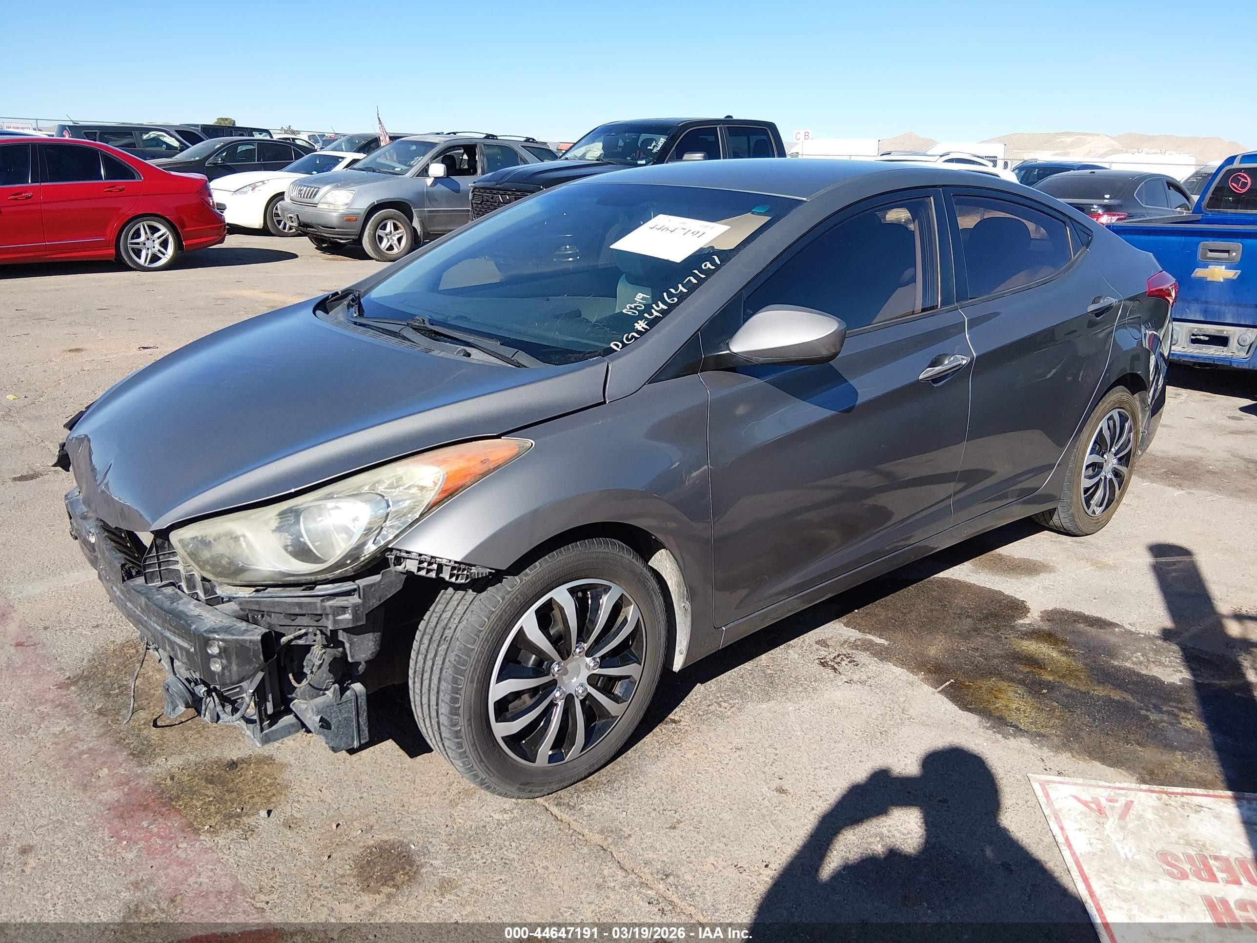 2013 Hyundai Elantra Gls/limited Gray vin: 5NPDH4AE9DH215655