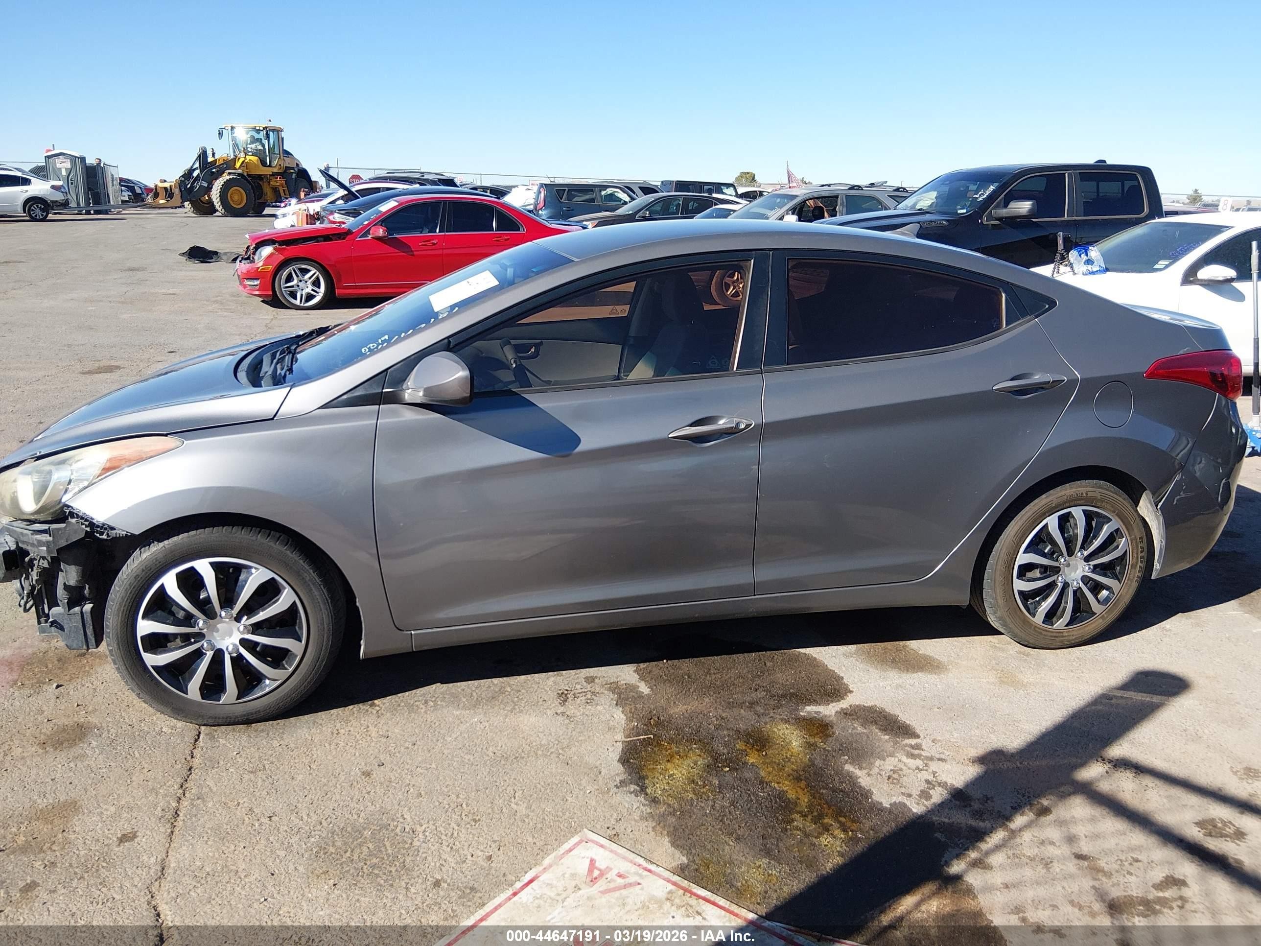 2013 Hyundai Elantra Gls/limited Gray vin: 5NPDH4AE9DH215655