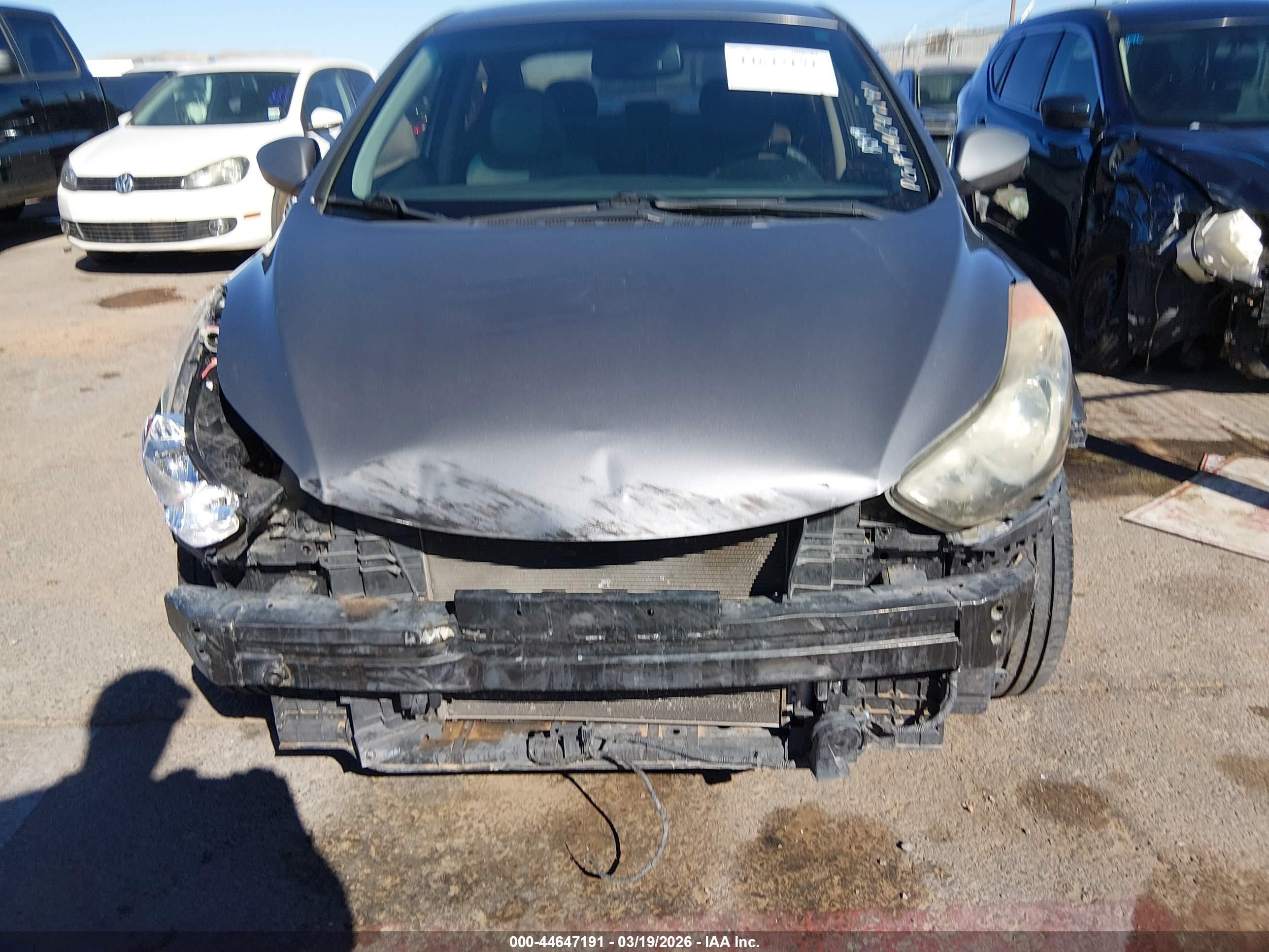2013 Hyundai Elantra Gls/limited Gray vin: 5NPDH4AE9DH215655