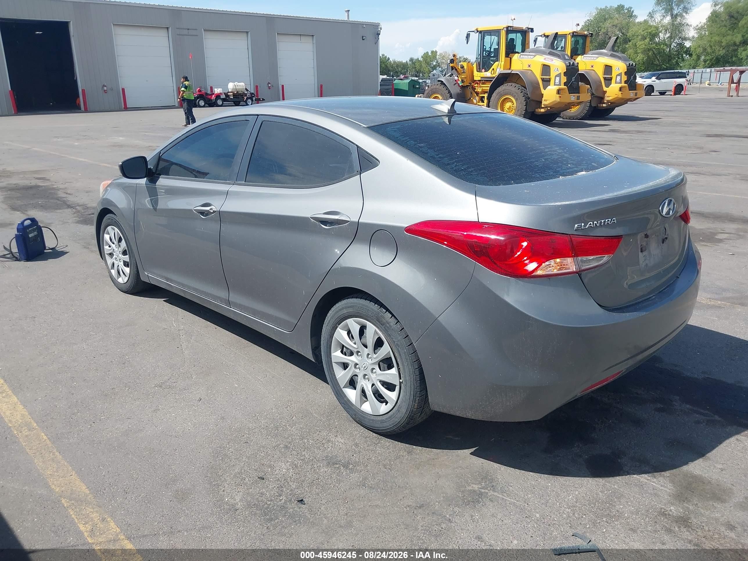 2013 Hyundai Elantra Gls Gray vin: 5NPDH4AE9DH216949