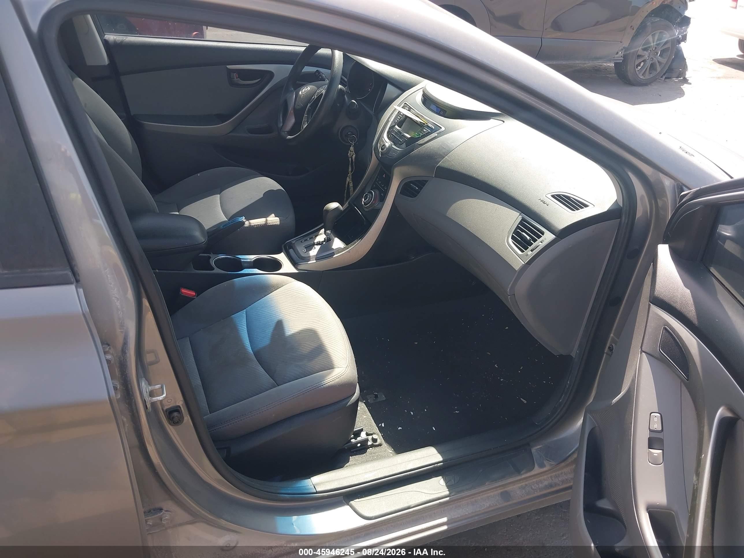 2013 Hyundai Elantra Gls Gray vin: 5NPDH4AE9DH216949