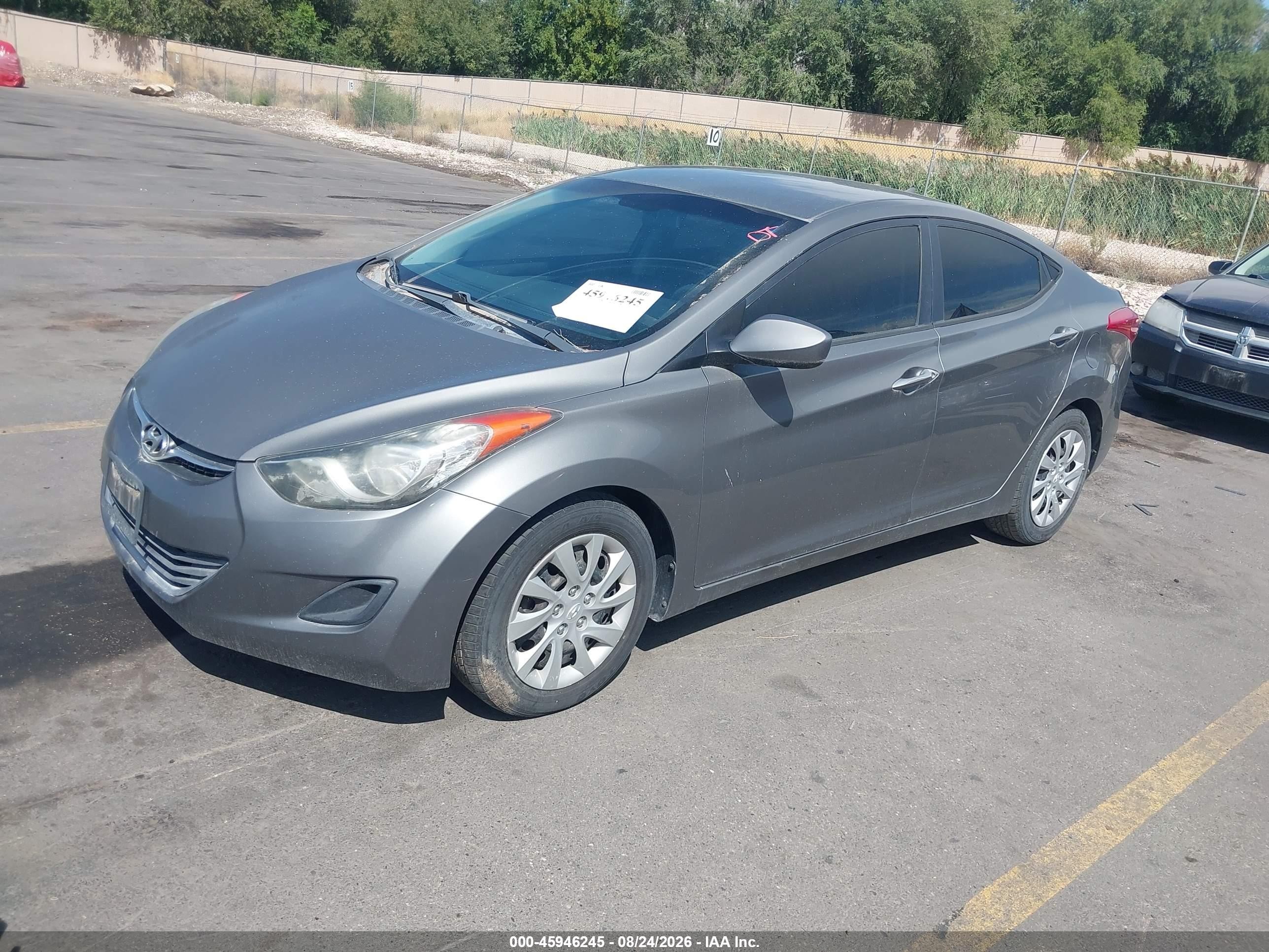 2013 Hyundai Elantra Gls Gray vin: 5NPDH4AE9DH216949