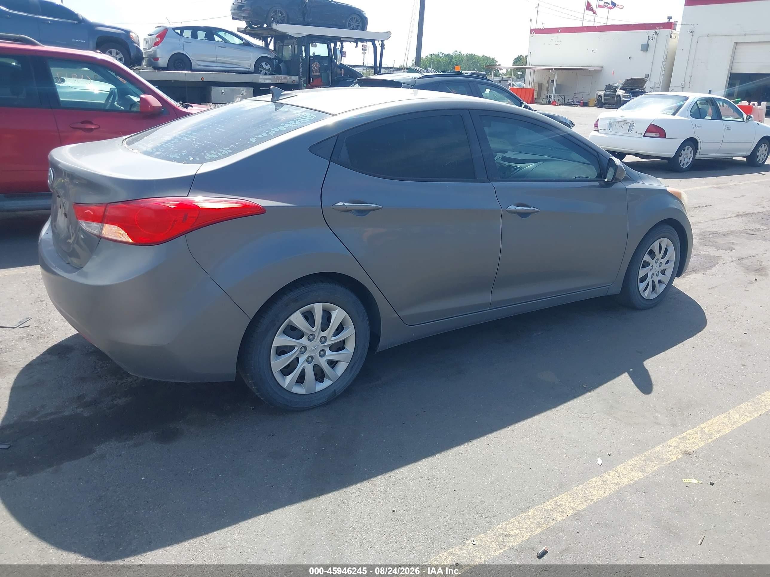 2013 Hyundai Elantra Gls Gray vin: 5NPDH4AE9DH216949