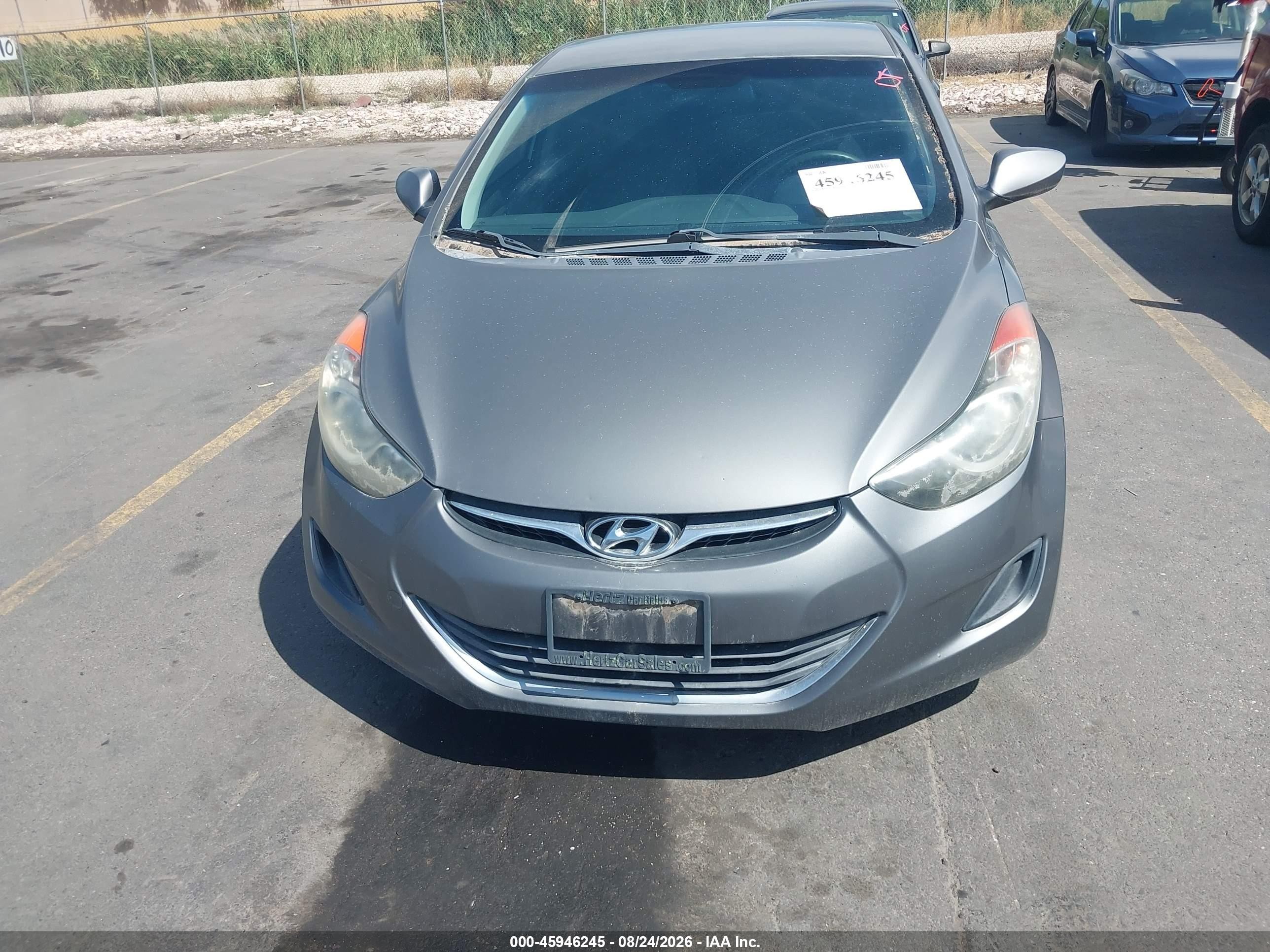 2013 Hyundai Elantra Gls Gray vin: 5NPDH4AE9DH216949