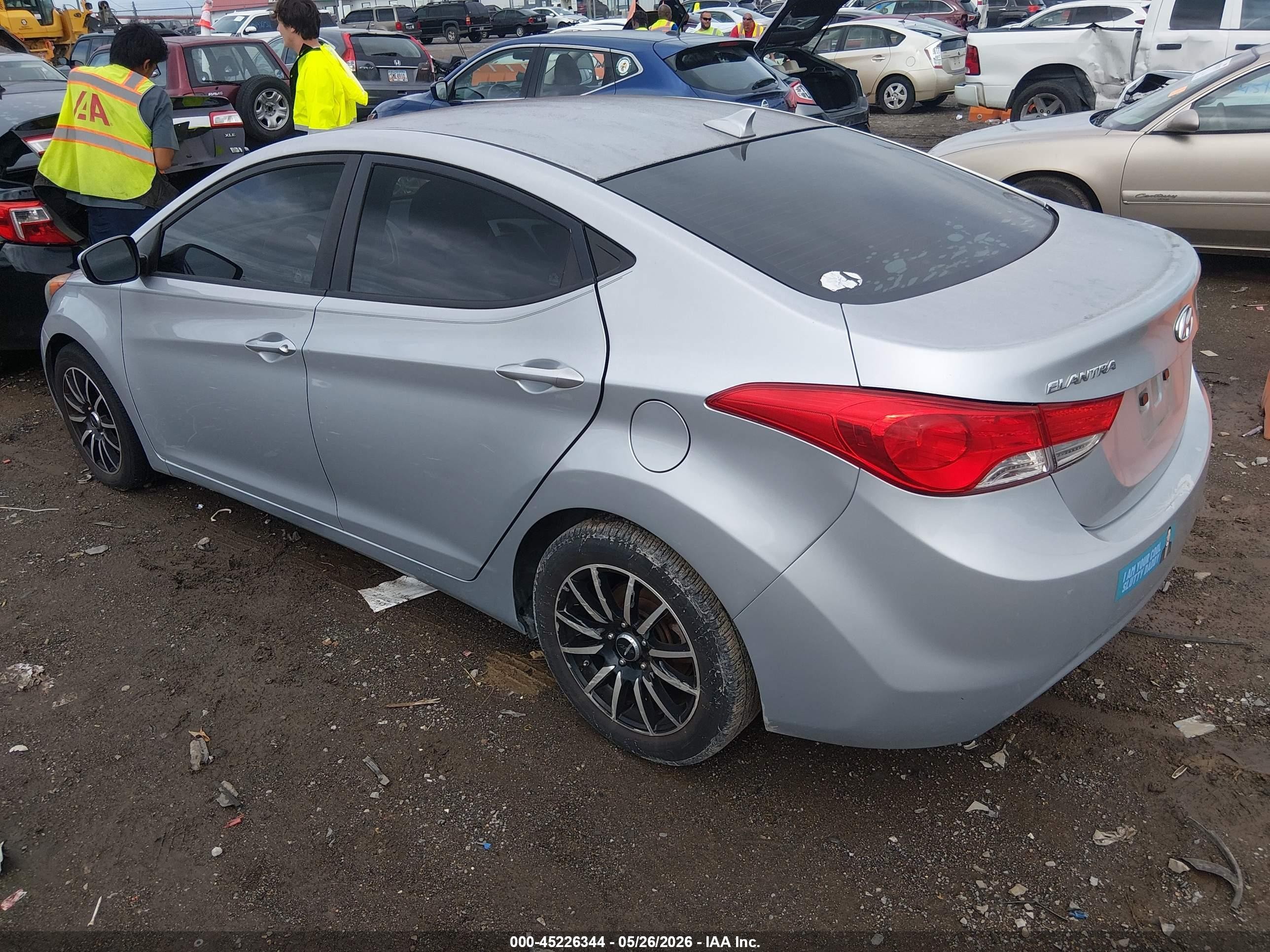 2013 Hyundai Elantra Gls Silver vin: 5NPDH4AE9DH220046