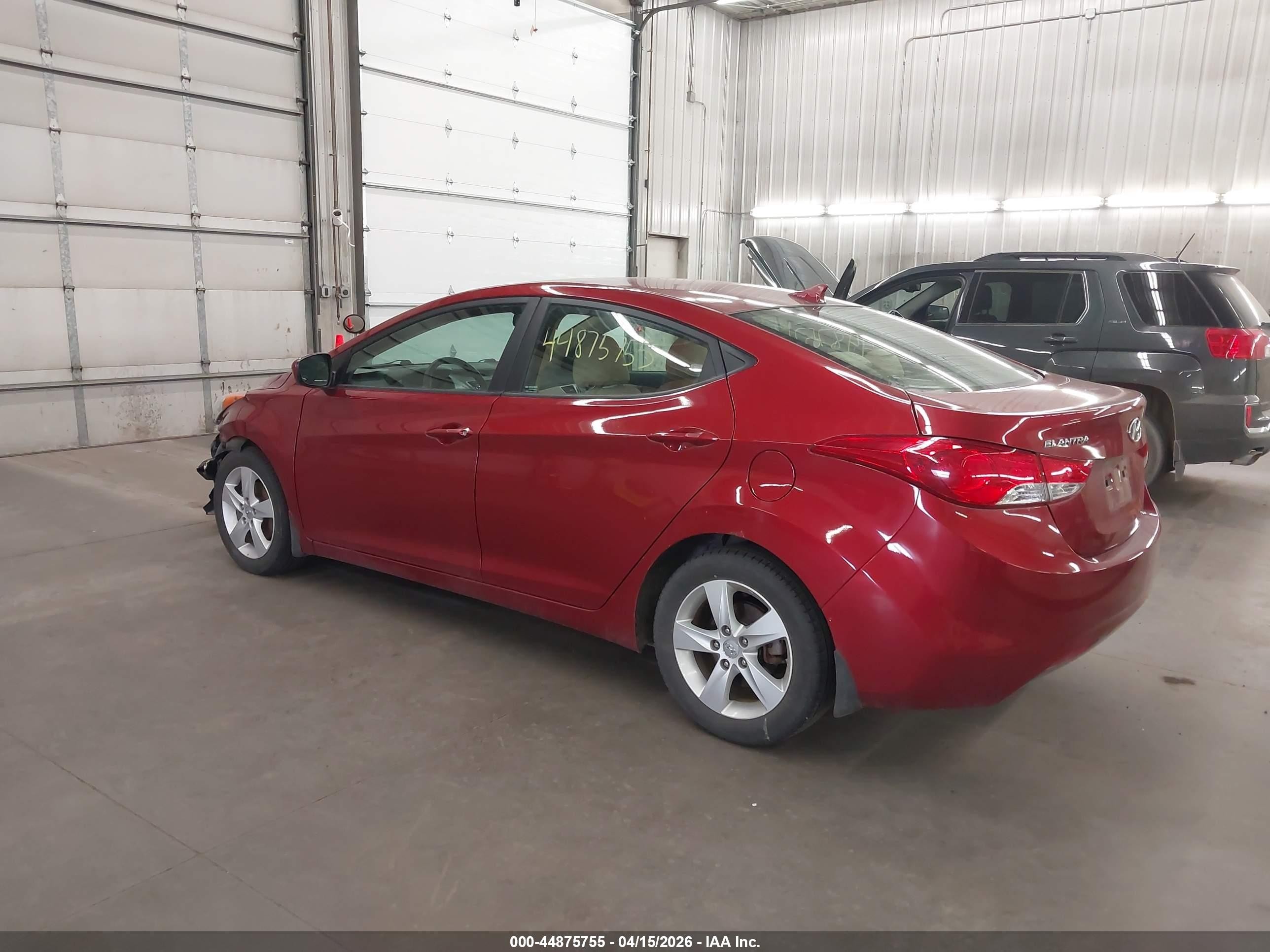 2013 Hyundai Elantra Gls/limited Red vin: 5NPDH4AE9DH222461