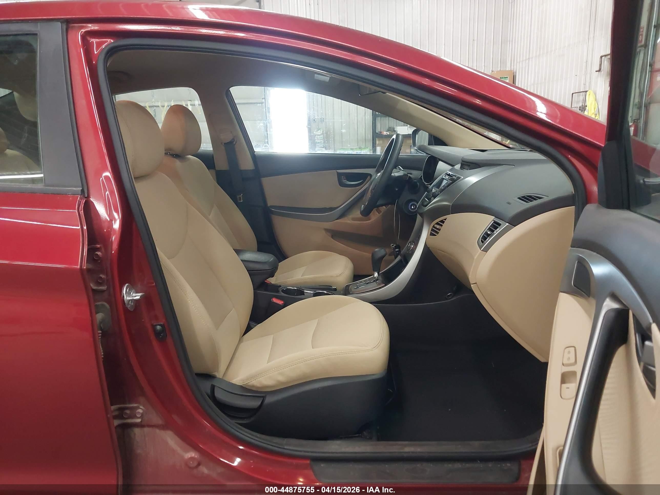 2013 Hyundai Elantra Gls/limited Red vin: 5NPDH4AE9DH222461