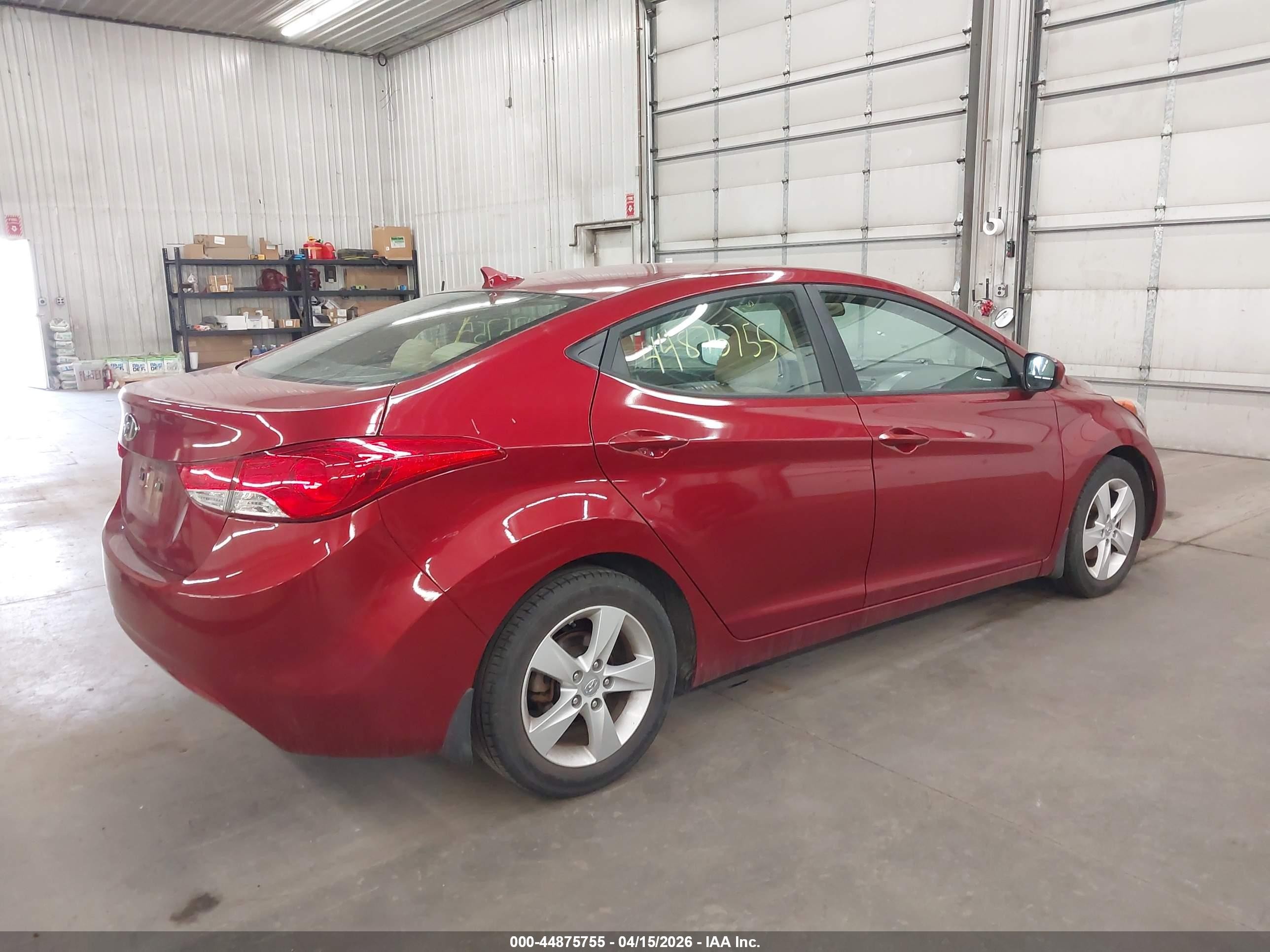 2013 Hyundai Elantra Gls/limited Red vin: 5NPDH4AE9DH222461