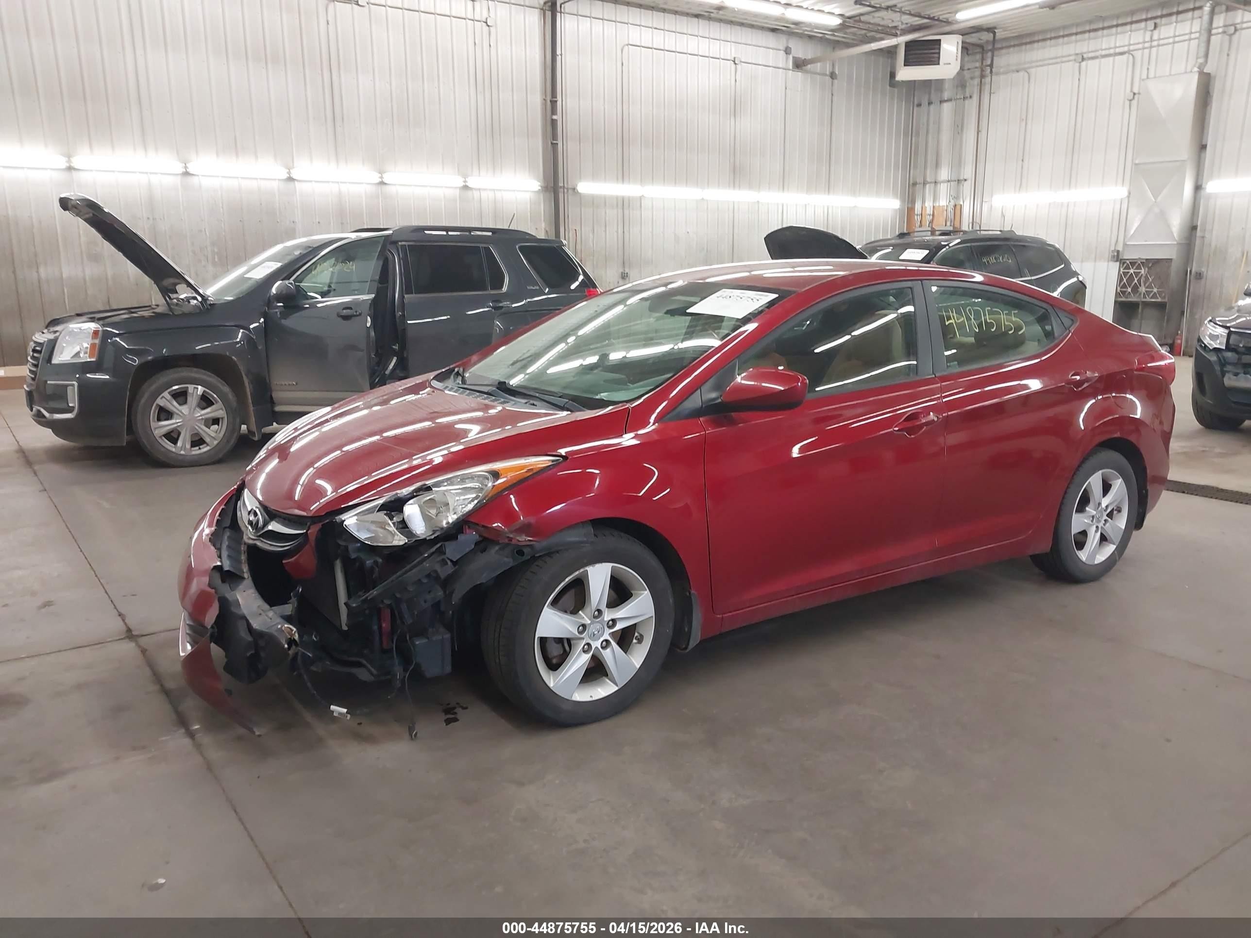 2013 Hyundai Elantra Gls/limited Red vin: 5NPDH4AE9DH222461