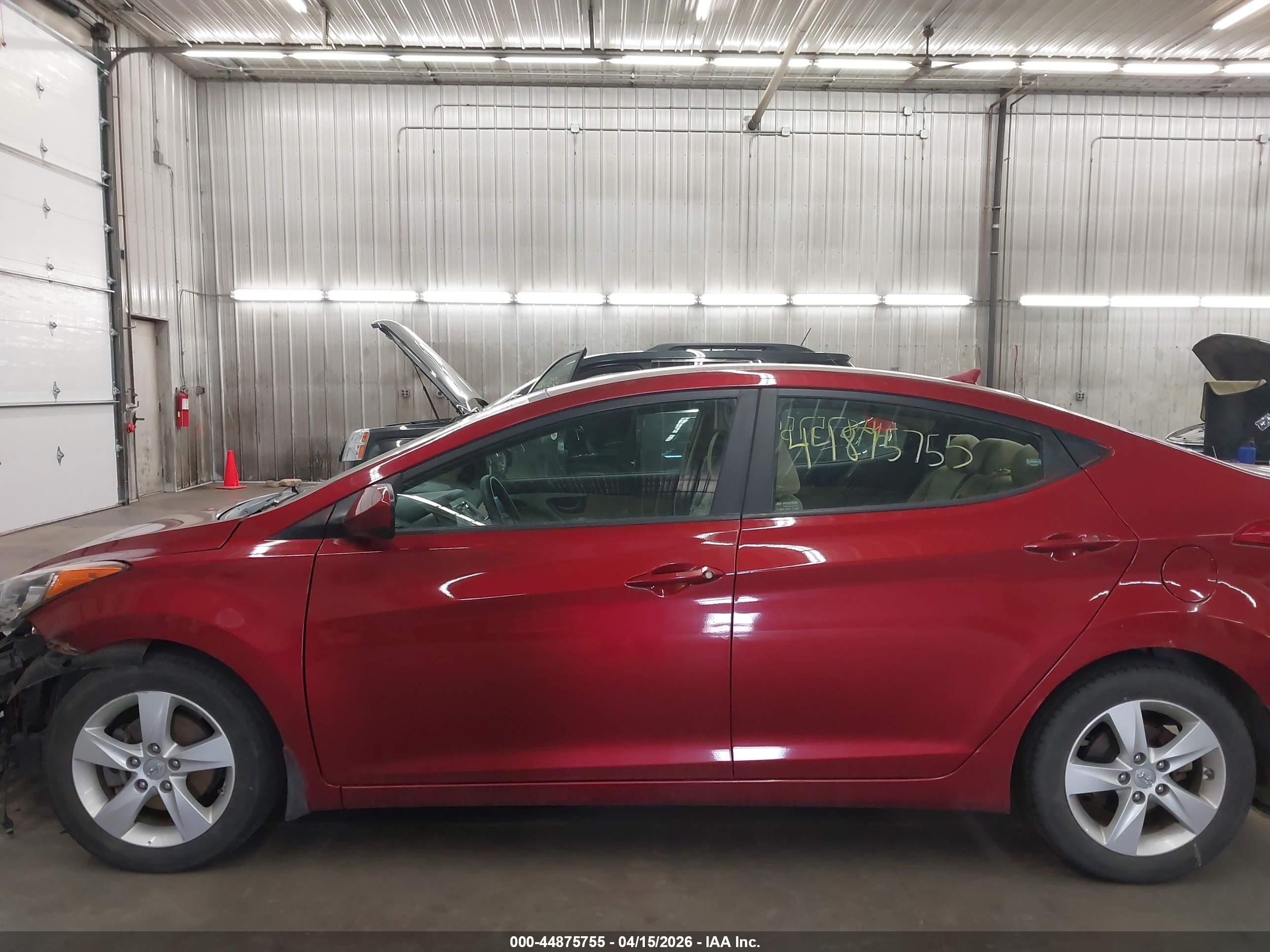 2013 Hyundai Elantra Gls/limited Red vin: 5NPDH4AE9DH222461