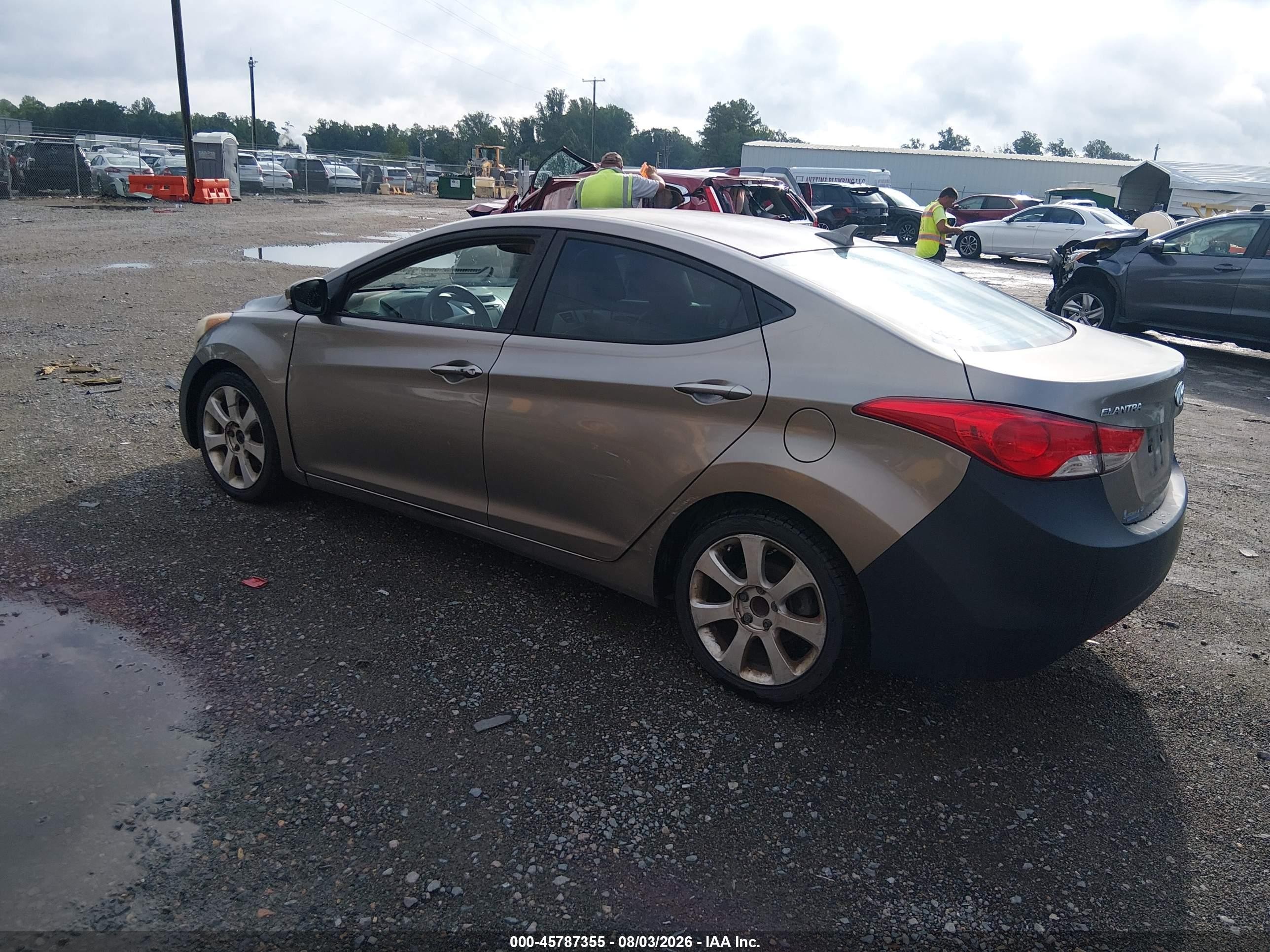 2013 Hyundai Elantra Limited Gray vin: 5NPDH4AE9DH231564