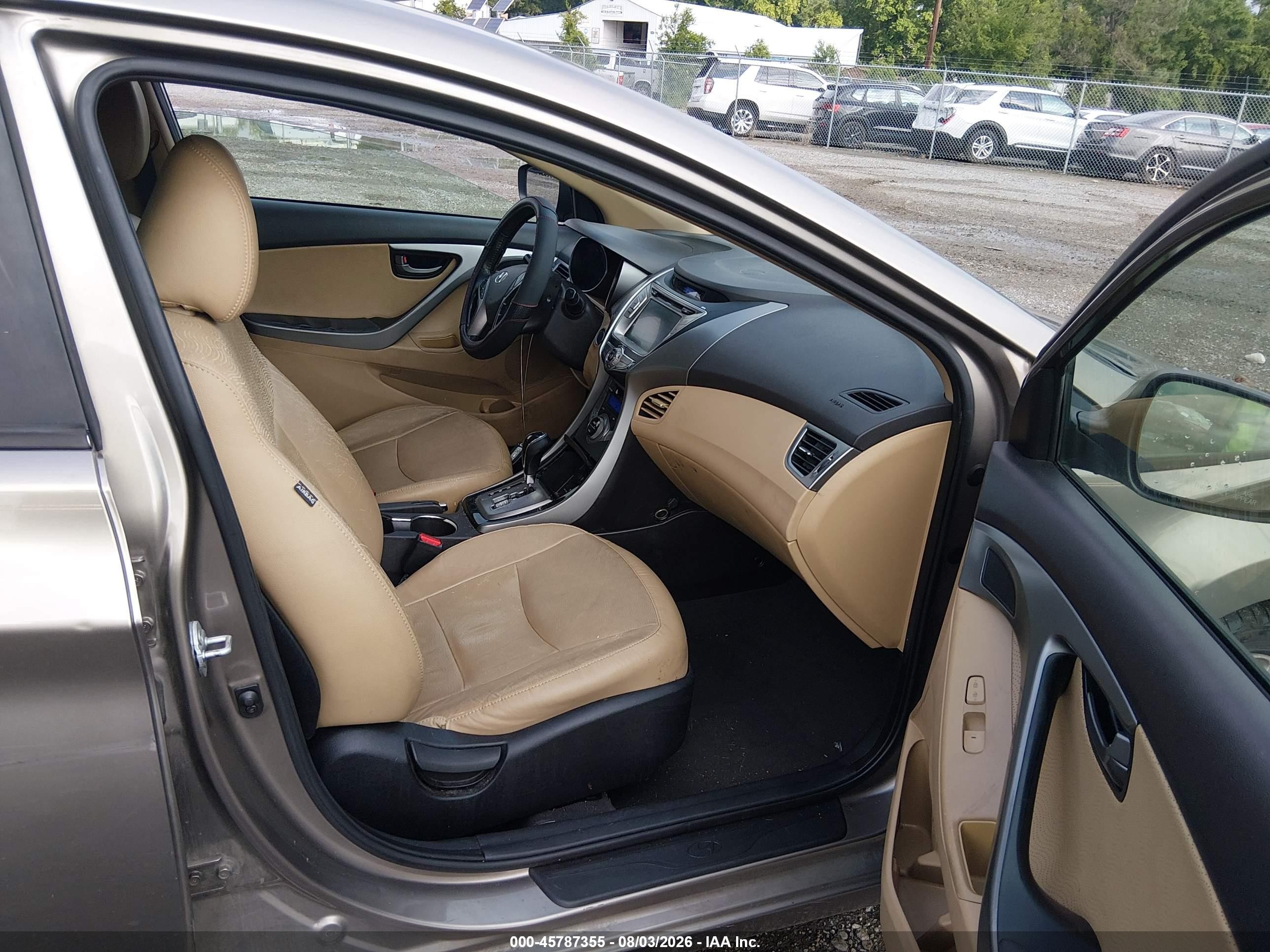 2013 Hyundai Elantra Limited Gray vin: 5NPDH4AE9DH231564