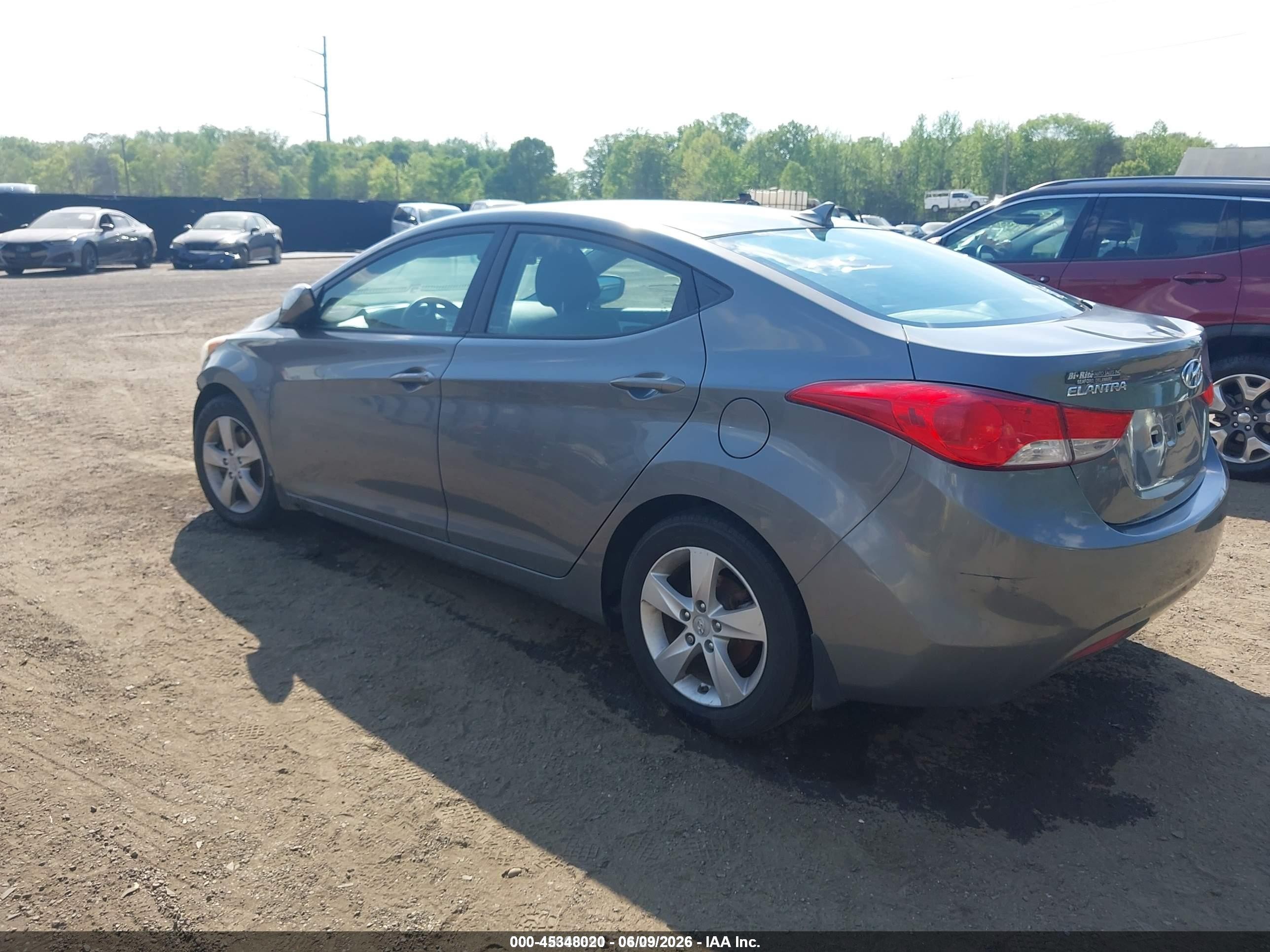 2013 Hyundai Elantra Gls Gray vin: 5NPDH4AE9DH232018