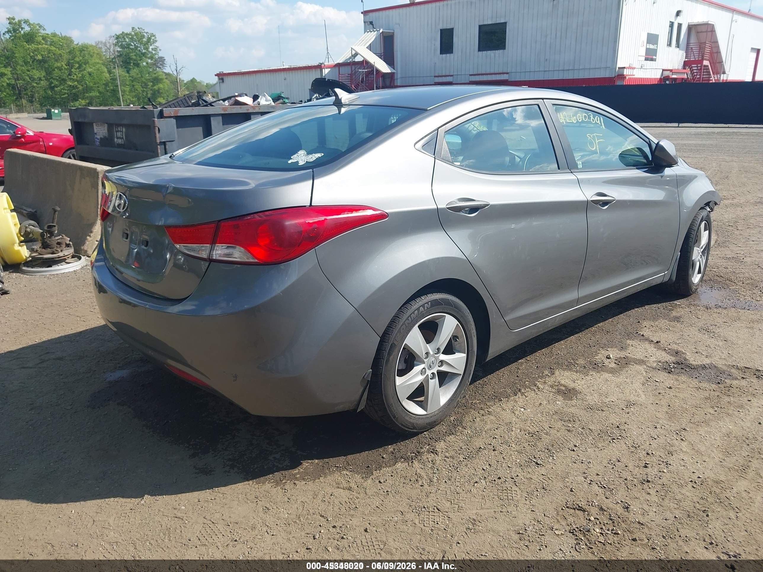 2013 Hyundai Elantra Gls Gray vin: 5NPDH4AE9DH232018
