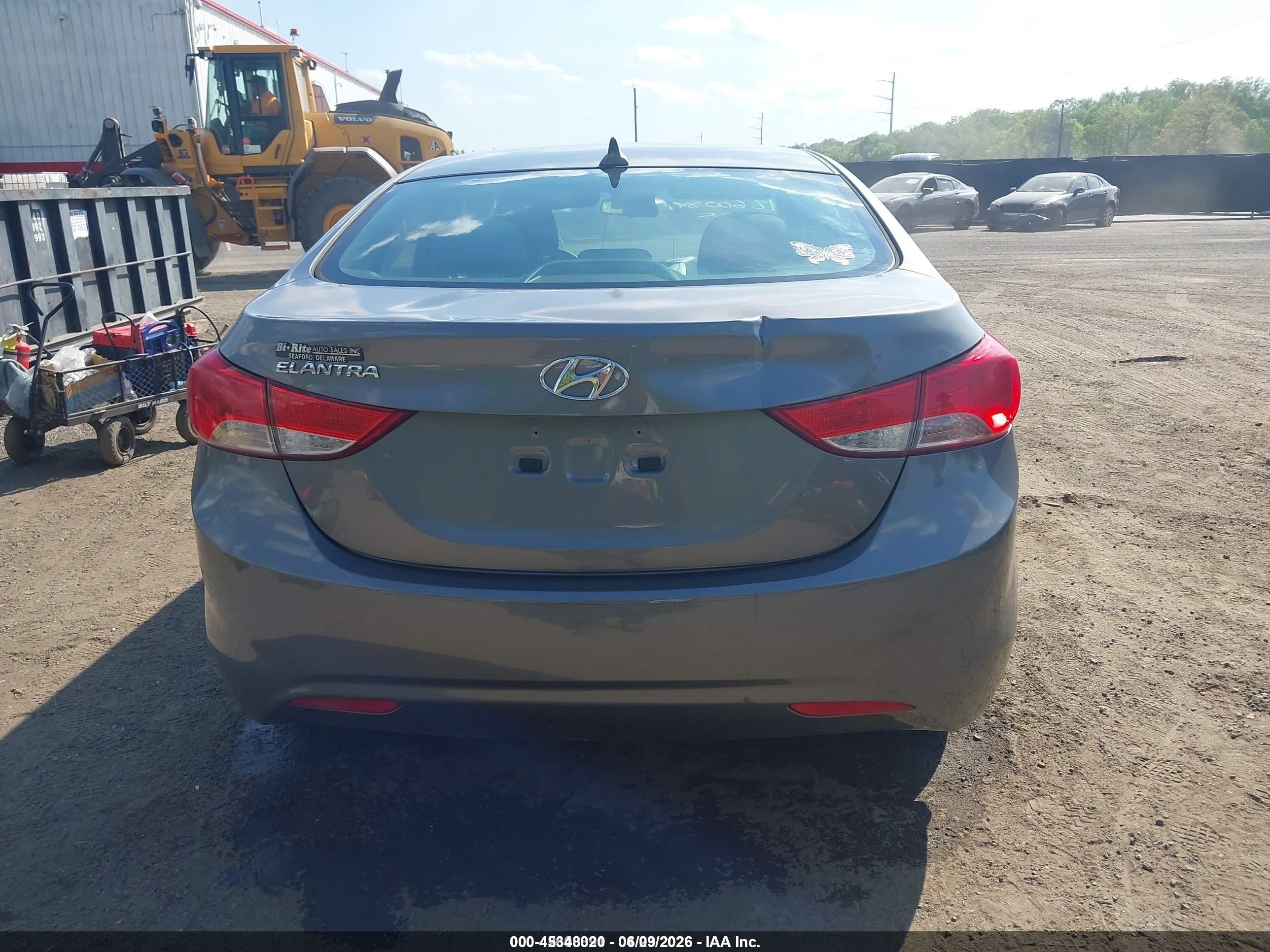 2013 Hyundai Elantra Gls Gray vin: 5NPDH4AE9DH232018