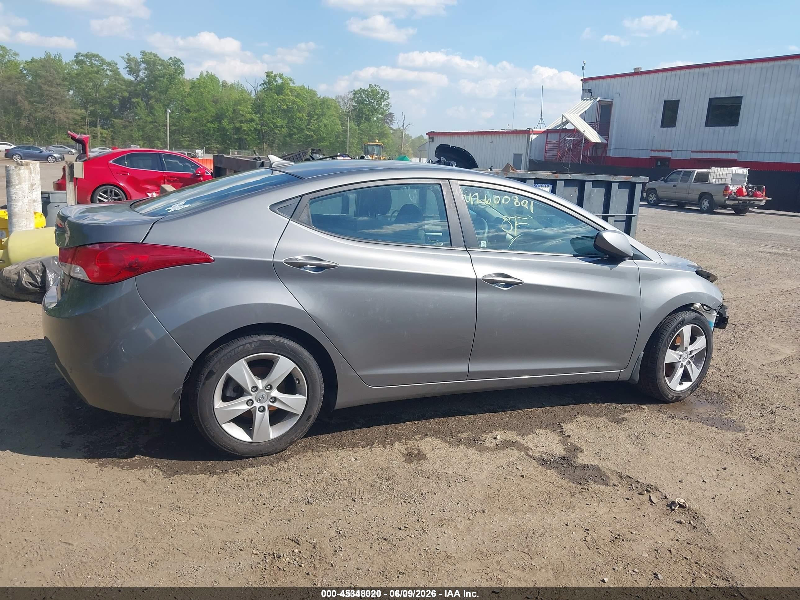 2013 Hyundai Elantra Gls Gray vin: 5NPDH4AE9DH232018