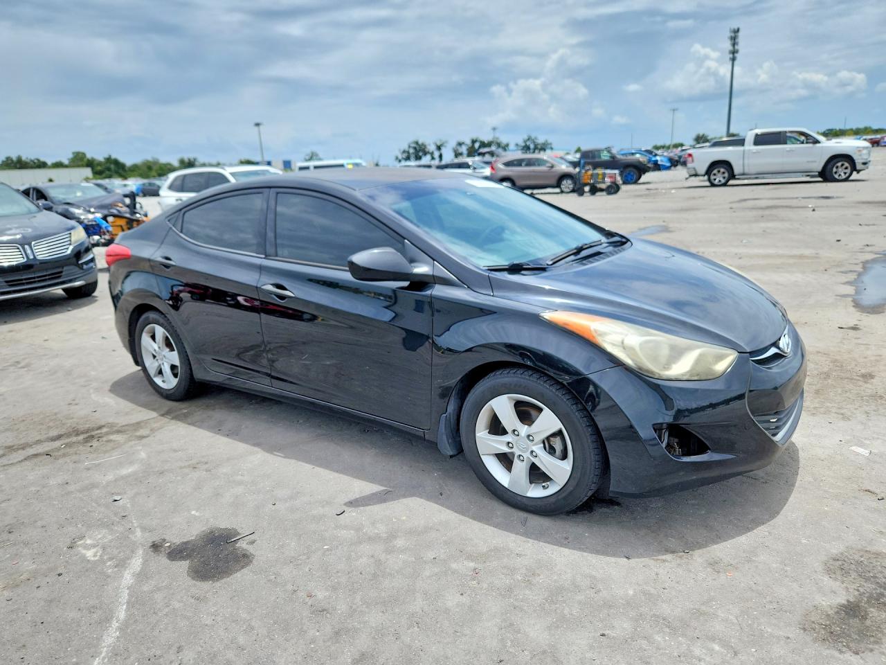 2013 Hyundai Elantra Gls Black vin: 5NPDH4AE9DH235985