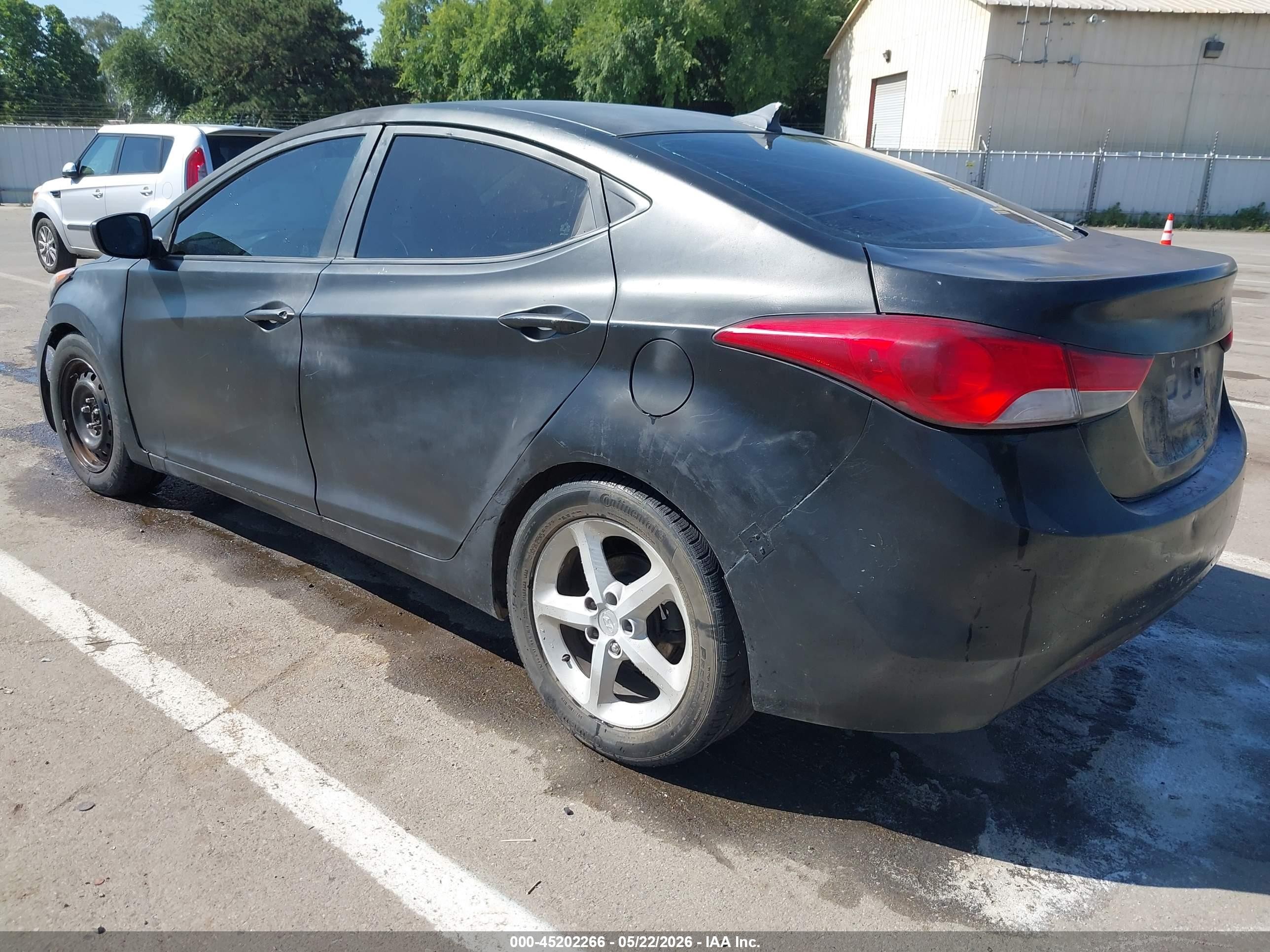 2013 Hyundai Elantra Gls Black vin: 5NPDH4AE9DH240796