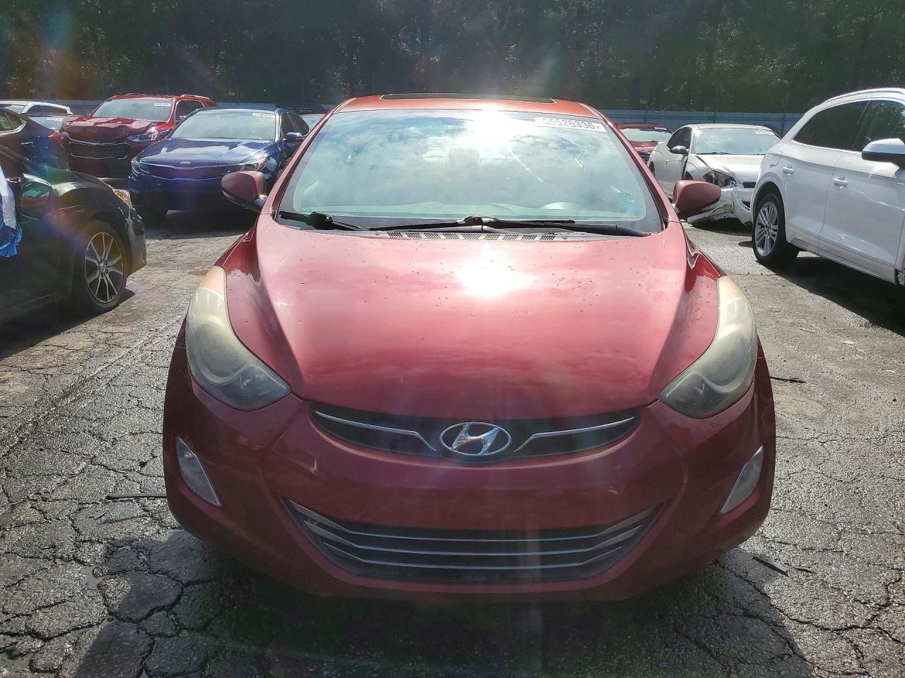 2013 Hyundai Elantra Limited Red vin: 5NPDH4AE9DH243083