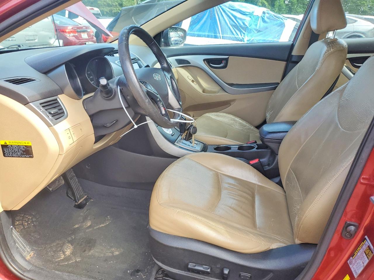 2013 Hyundai Elantra Limited Red vin: 5NPDH4AE9DH243083