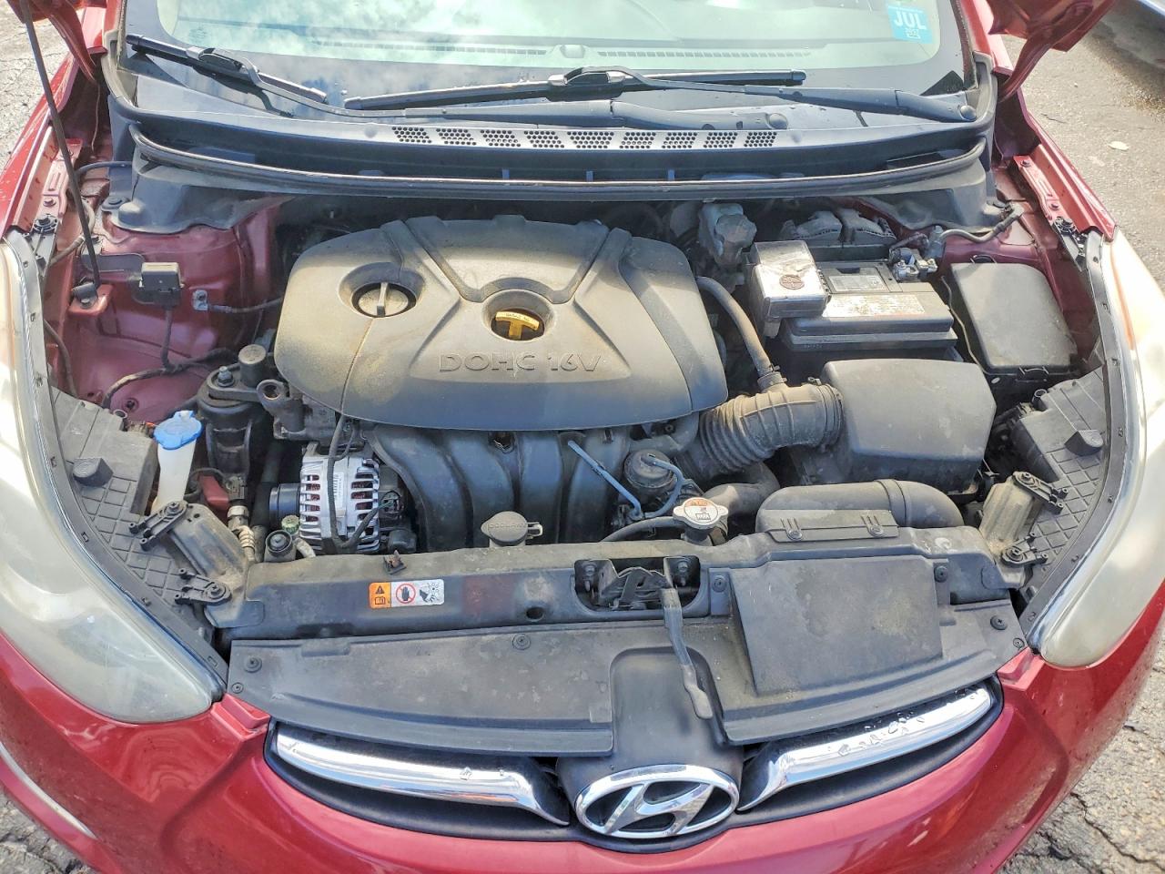 2013 Hyundai Elantra Limited Red vin: 5NPDH4AE9DH243083