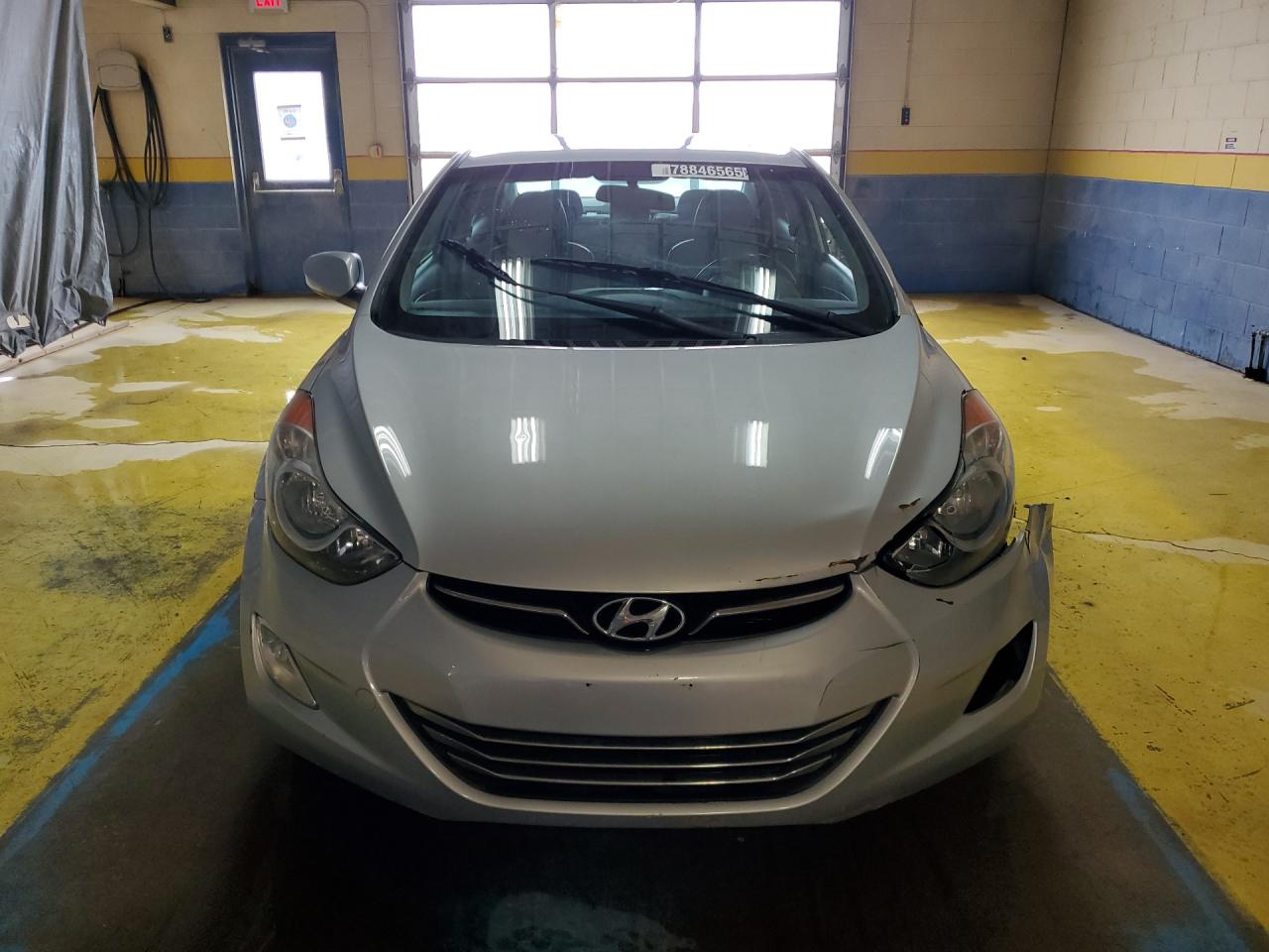 2013 Hyundai Elantra Limited Silver vin: 5NPDH4AE9DH249045 Damage: Hood, Dent(S) W/ Paint Dmg, 6 To 7 Inches