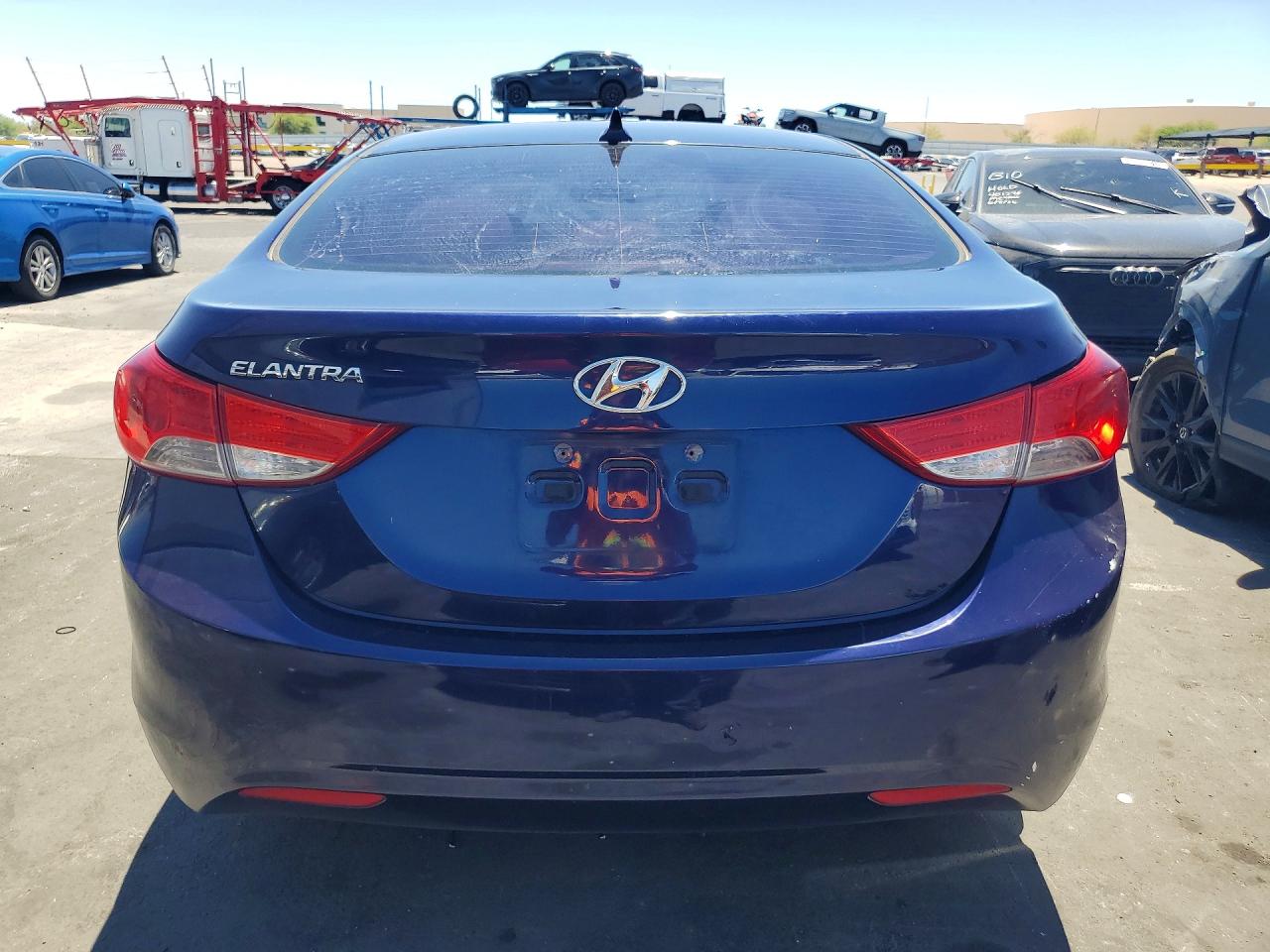2013 Hyundai Elantra Gls Black vin: 5NPDH4AE9DH253080
