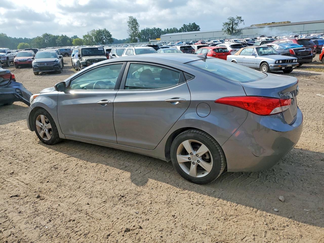 2013 Hyundai Elantra Gls Серый vin: 5NPDH4AE9DH254200