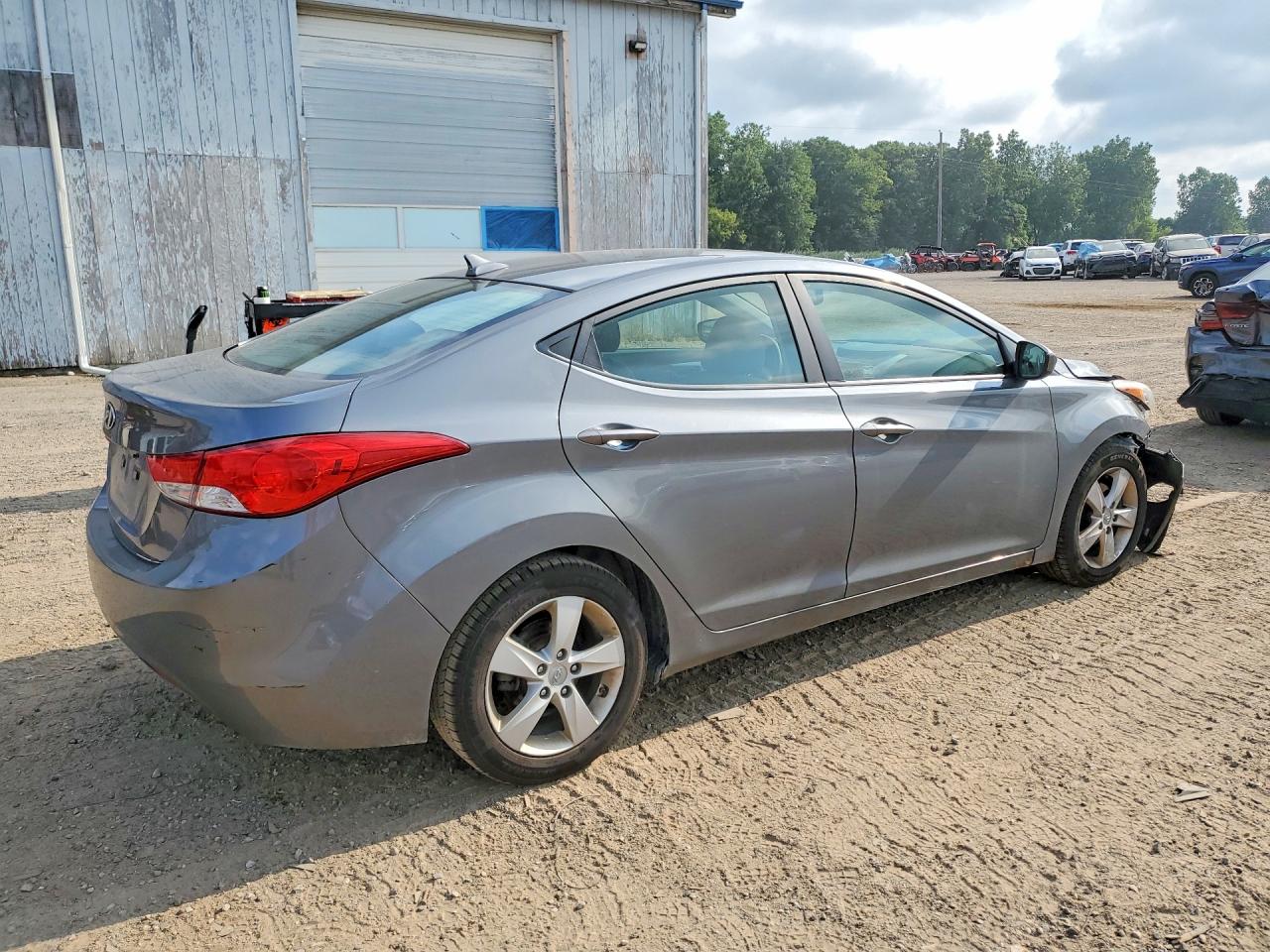 2013 Hyundai Elantra Gls Серый vin: 5NPDH4AE9DH254200