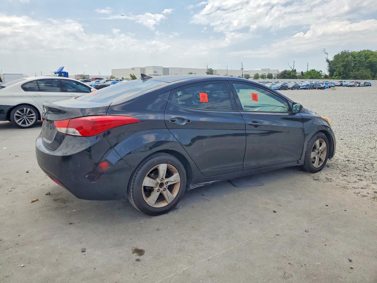 2013 Hyundai Elantra Gls Black vin: 5NPDH4AE9DH254312