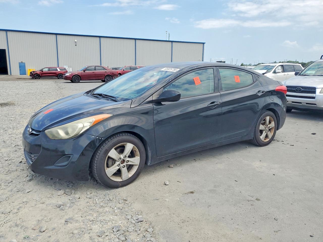 2013 Hyundai Elantra Gls Black vin: 5NPDH4AE9DH254312