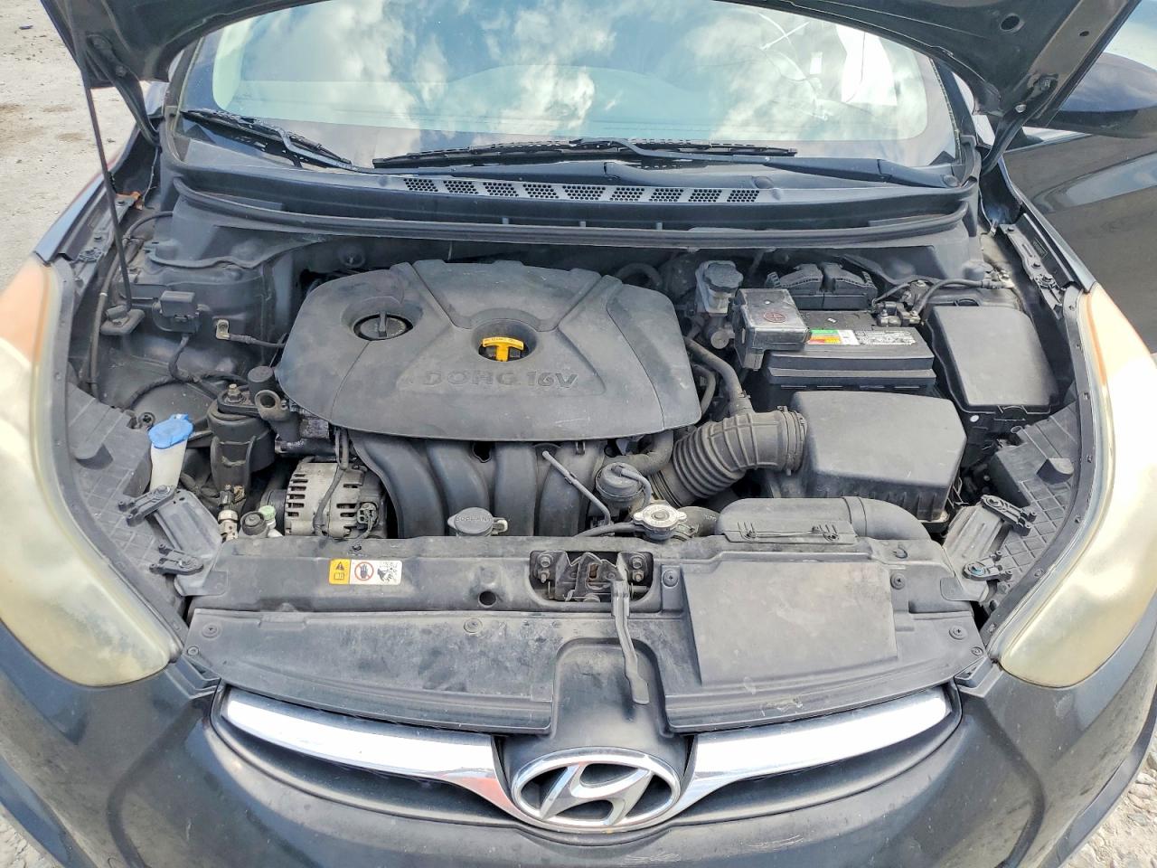 2013 Hyundai Elantra Gls Black vin: 5NPDH4AE9DH254312