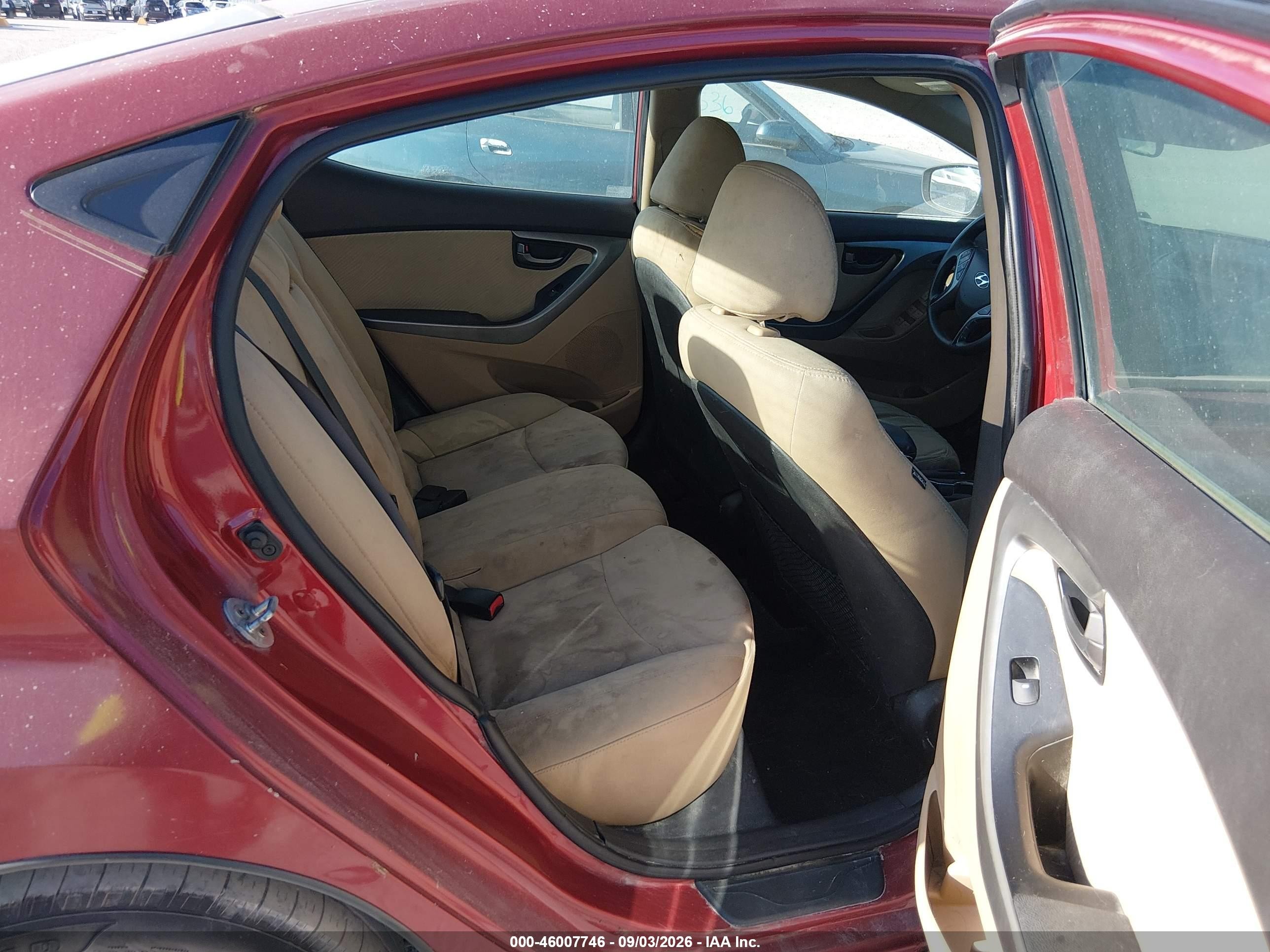 2013 Hyundai Elantra Gls Red vin: 5NPDH4AE9DH257713
