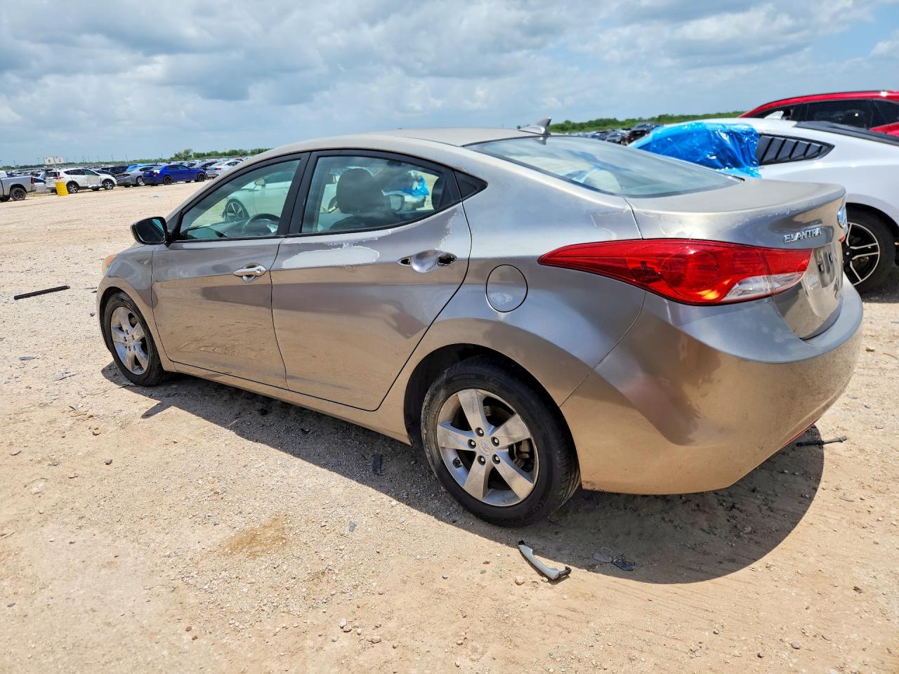 2013 Hyundai Elantra Gls Gray vin: 5NPDH4AE9DH266864