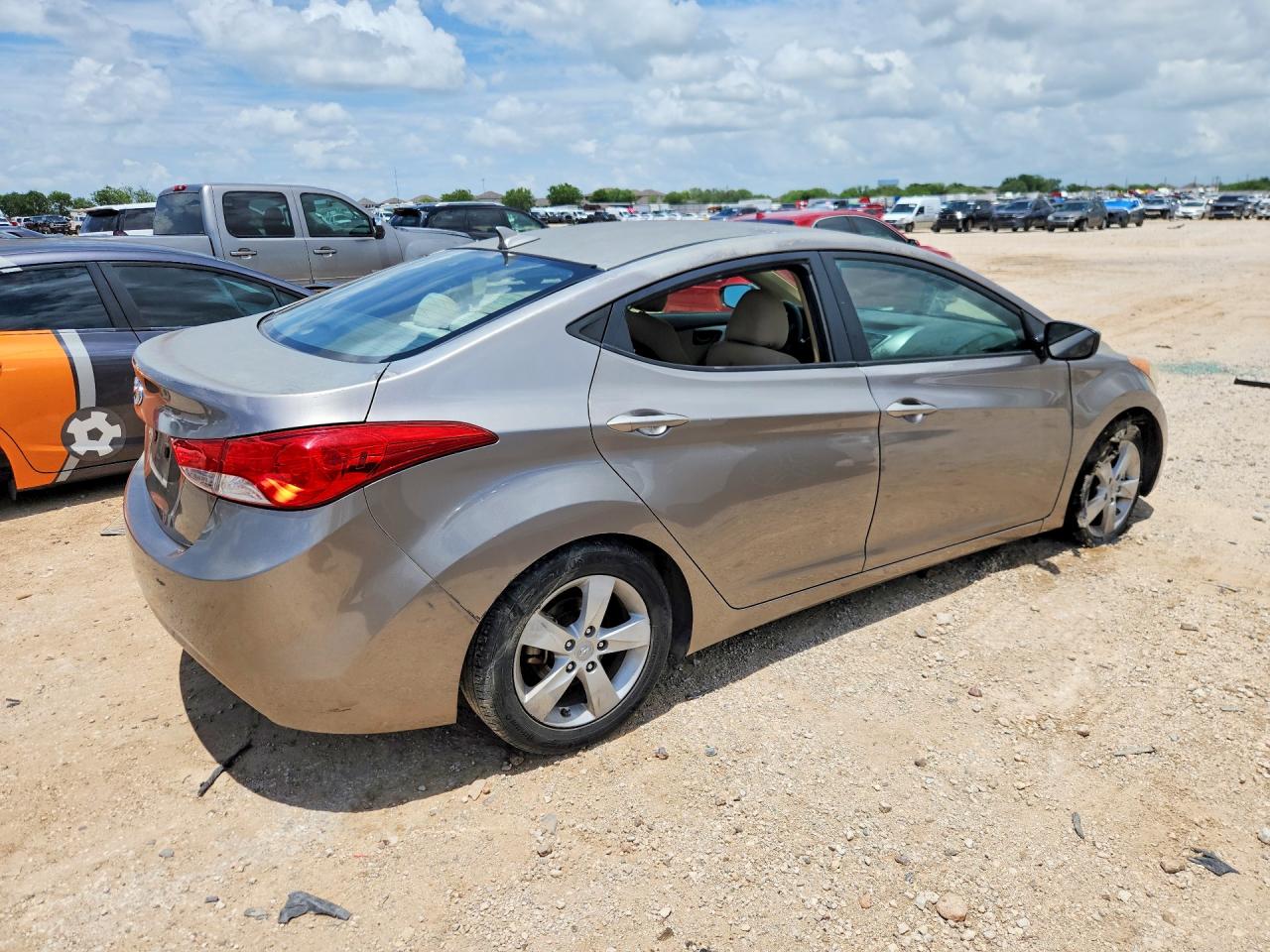 2013 Hyundai Elantra Gls Gray vin: 5NPDH4AE9DH266864