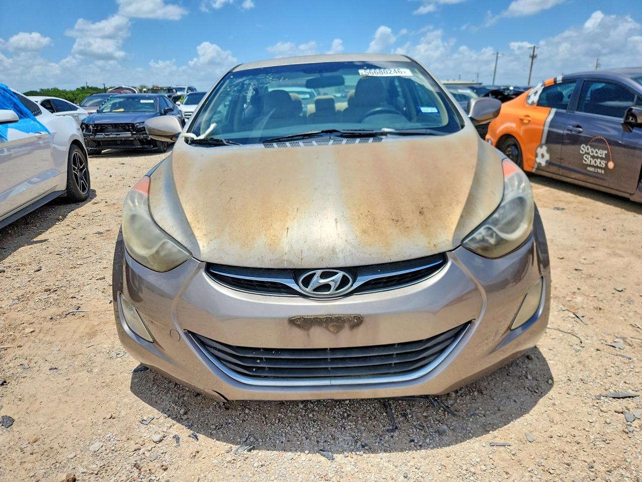 2013 Hyundai Elantra Gls Gray vin: 5NPDH4AE9DH266864