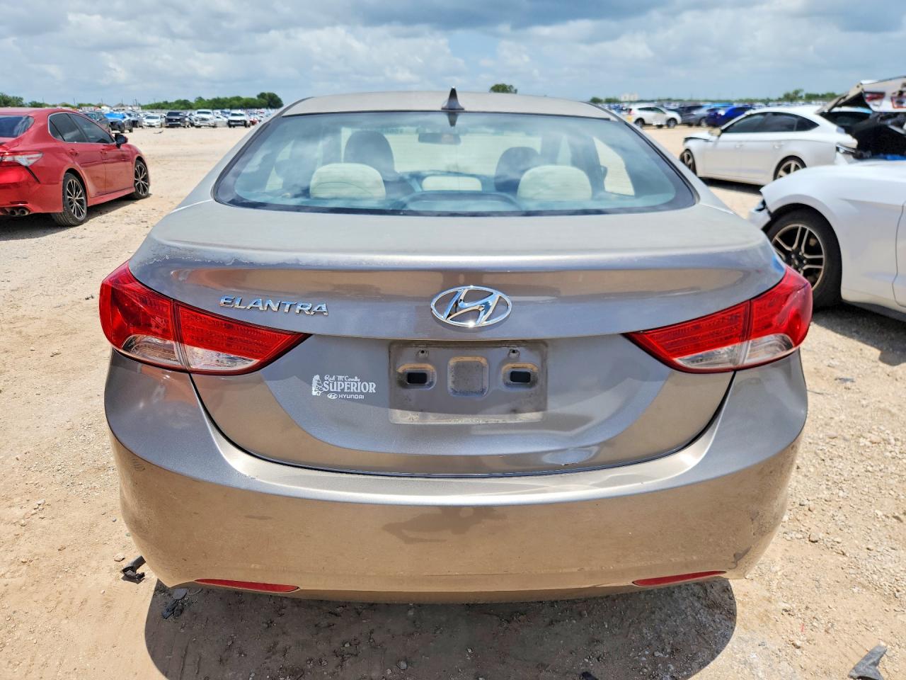 2013 Hyundai Elantra Gls Gray vin: 5NPDH4AE9DH266864