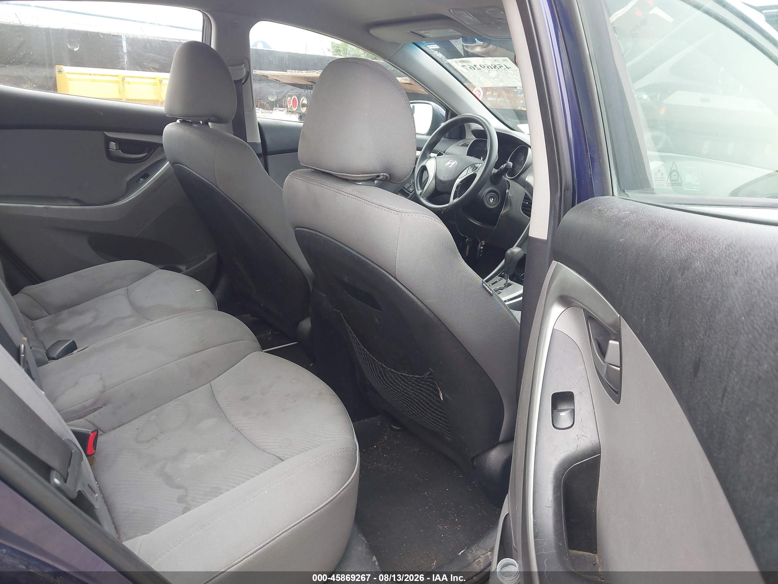 2013 Hyundai Elantra Gls Blue vin: 5NPDH4AE9DH267237