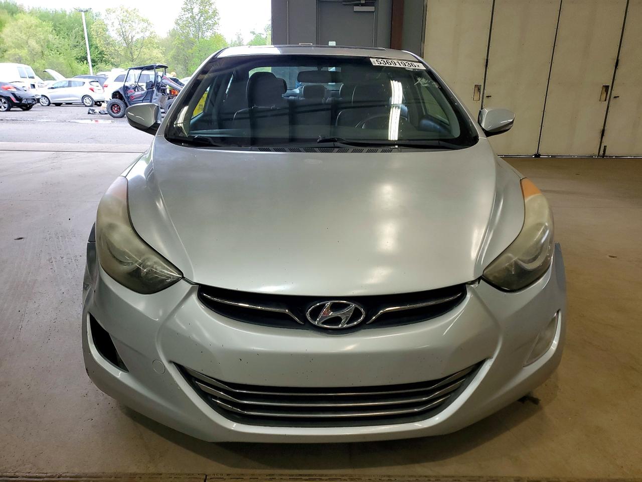 2013 Hyundai Elantra Limited Silver vin: 5NPDH4AE9DH268050