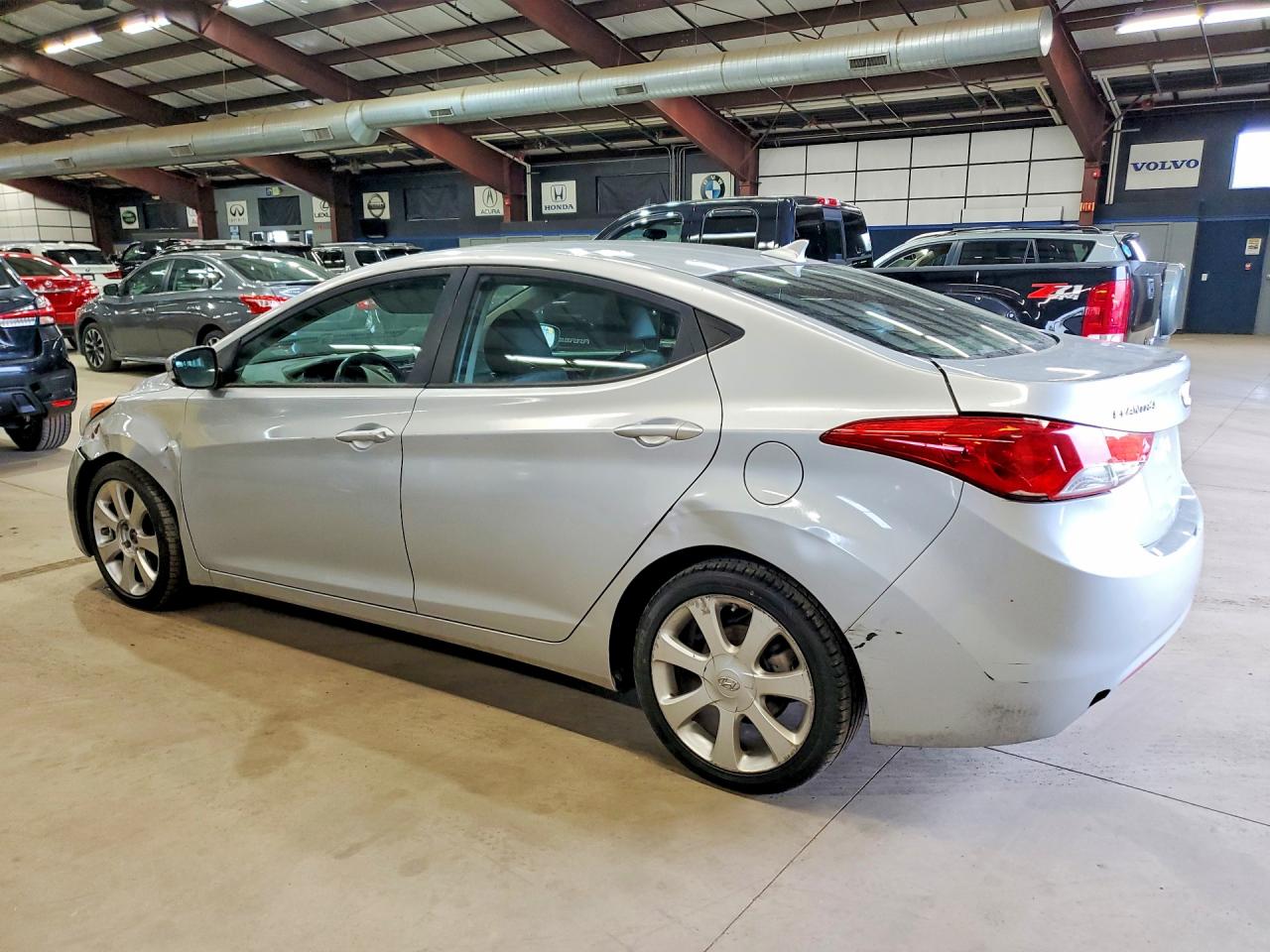 2013 Hyundai Elantra Limited Silver vin: 5NPDH4AE9DH268050