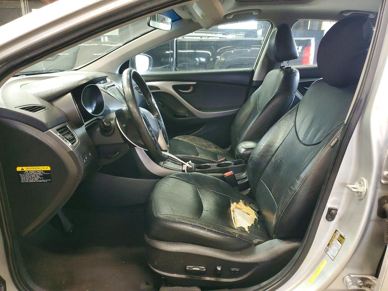 2013 Hyundai Elantra Limited Silver vin: 5NPDH4AE9DH268050