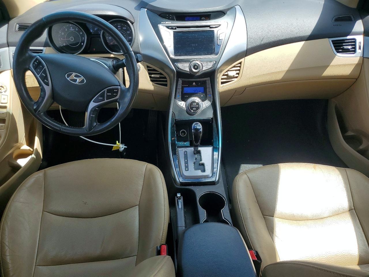 2013 Hyundai Elantra Limited Blue vin: 5NPDH4AE9DH269098